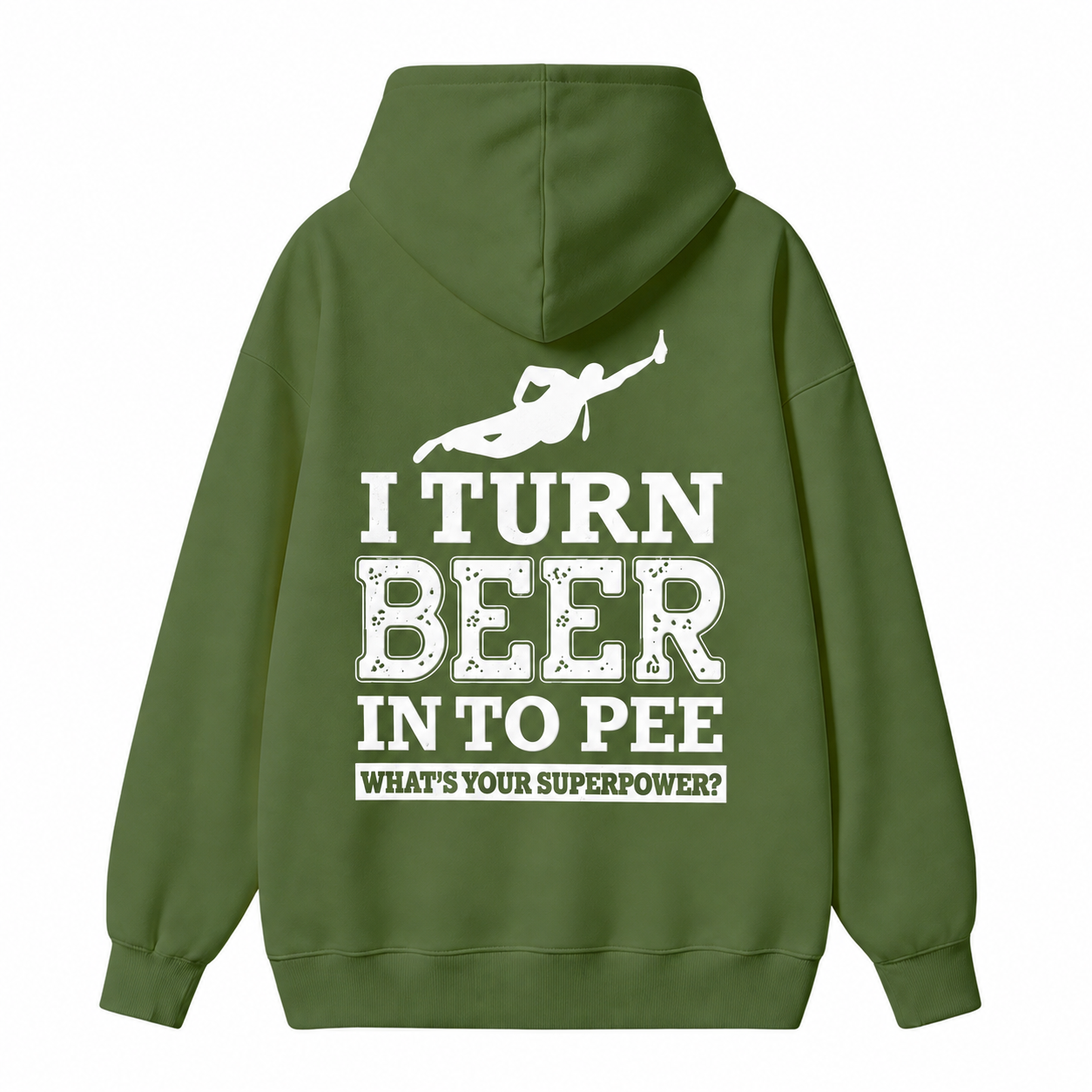 I Turn Beer Into Pee Funny Drinking Humor Graphic Hoodie
