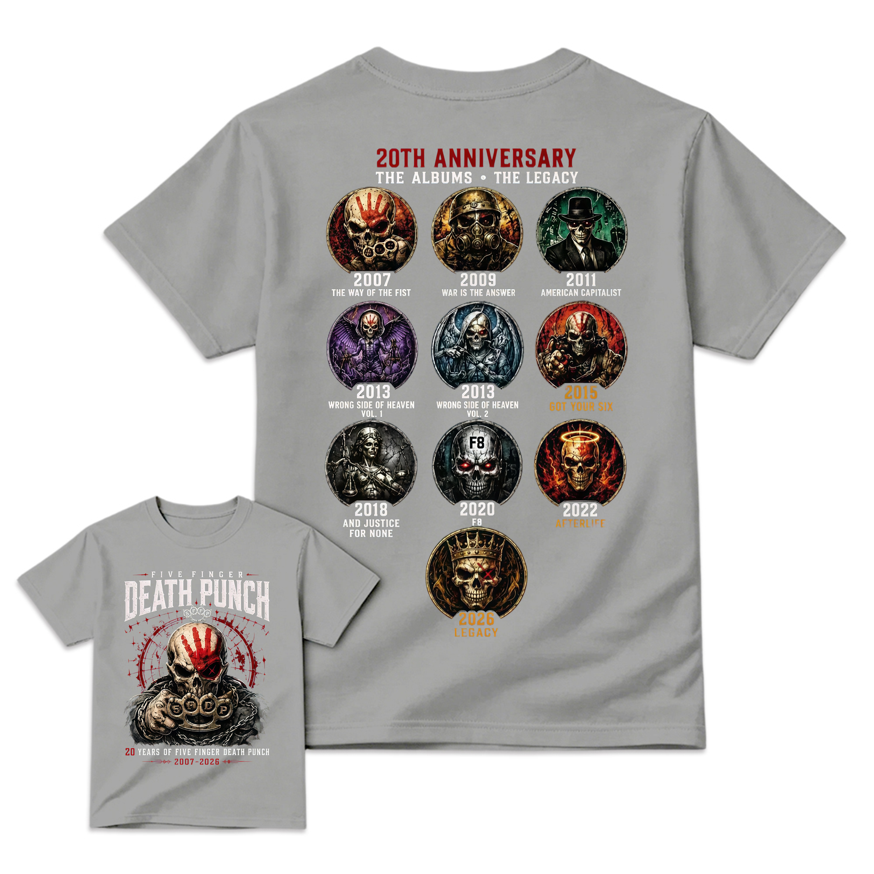 Five Finger Death Punch Rock Band Heavy Metal Music T-shirt