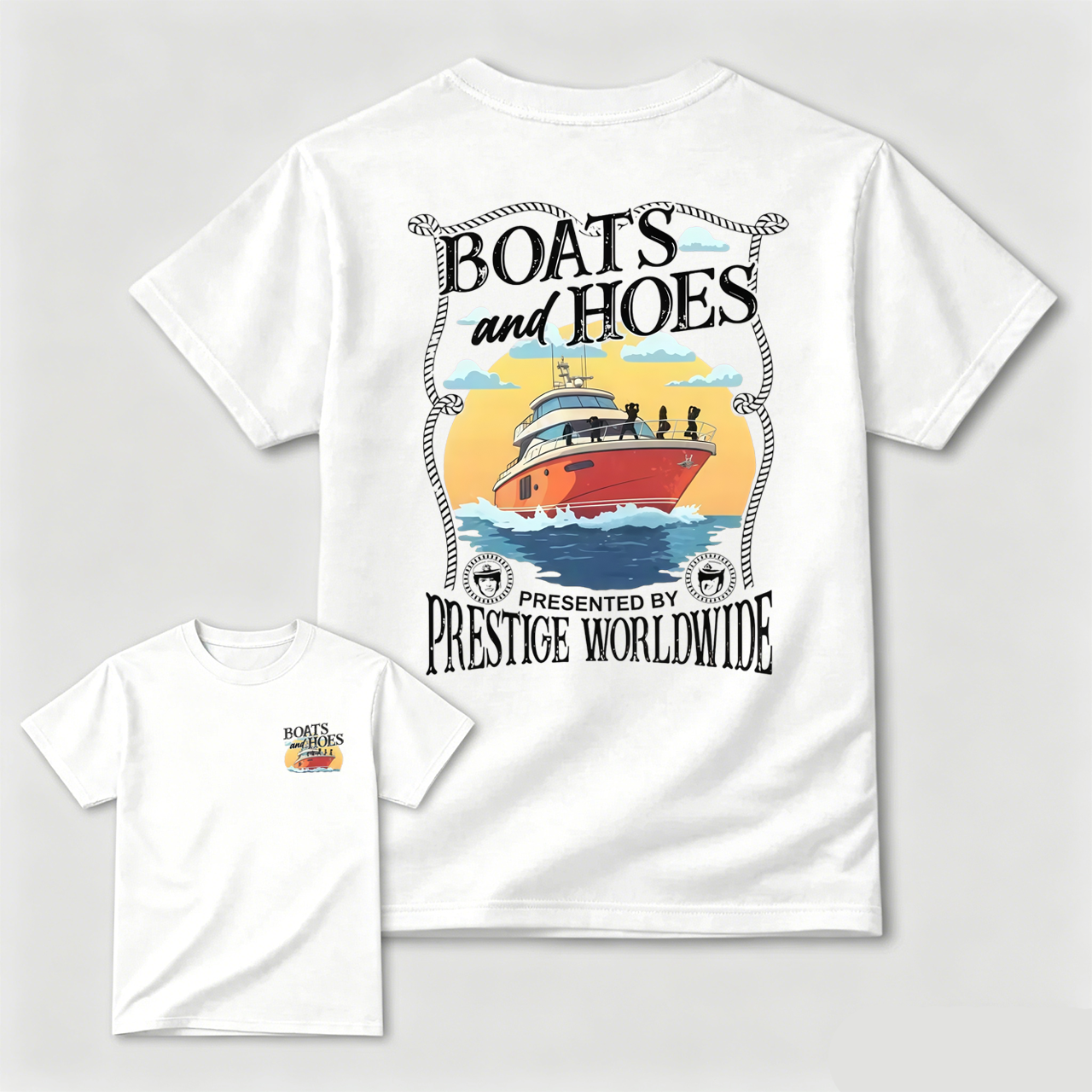 Step Brothers Boats and Hoes Movie Shirt Vintage Retro Summer Classic Gift for Him Humorous Film