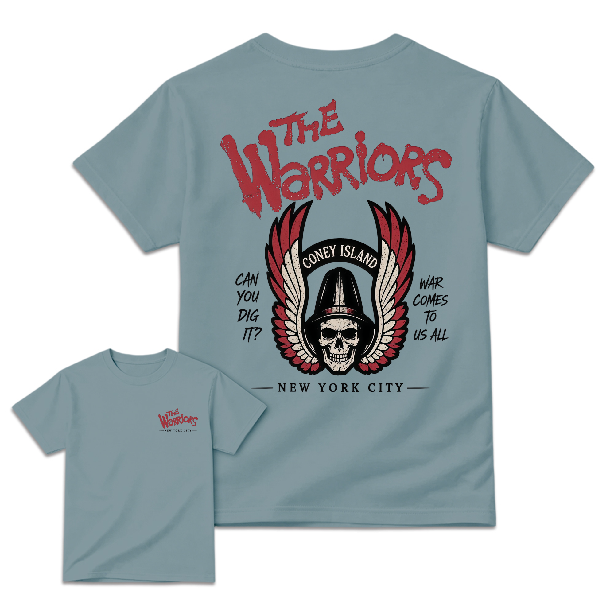 The Warriors Coney Island Skull Wings T-Shirt