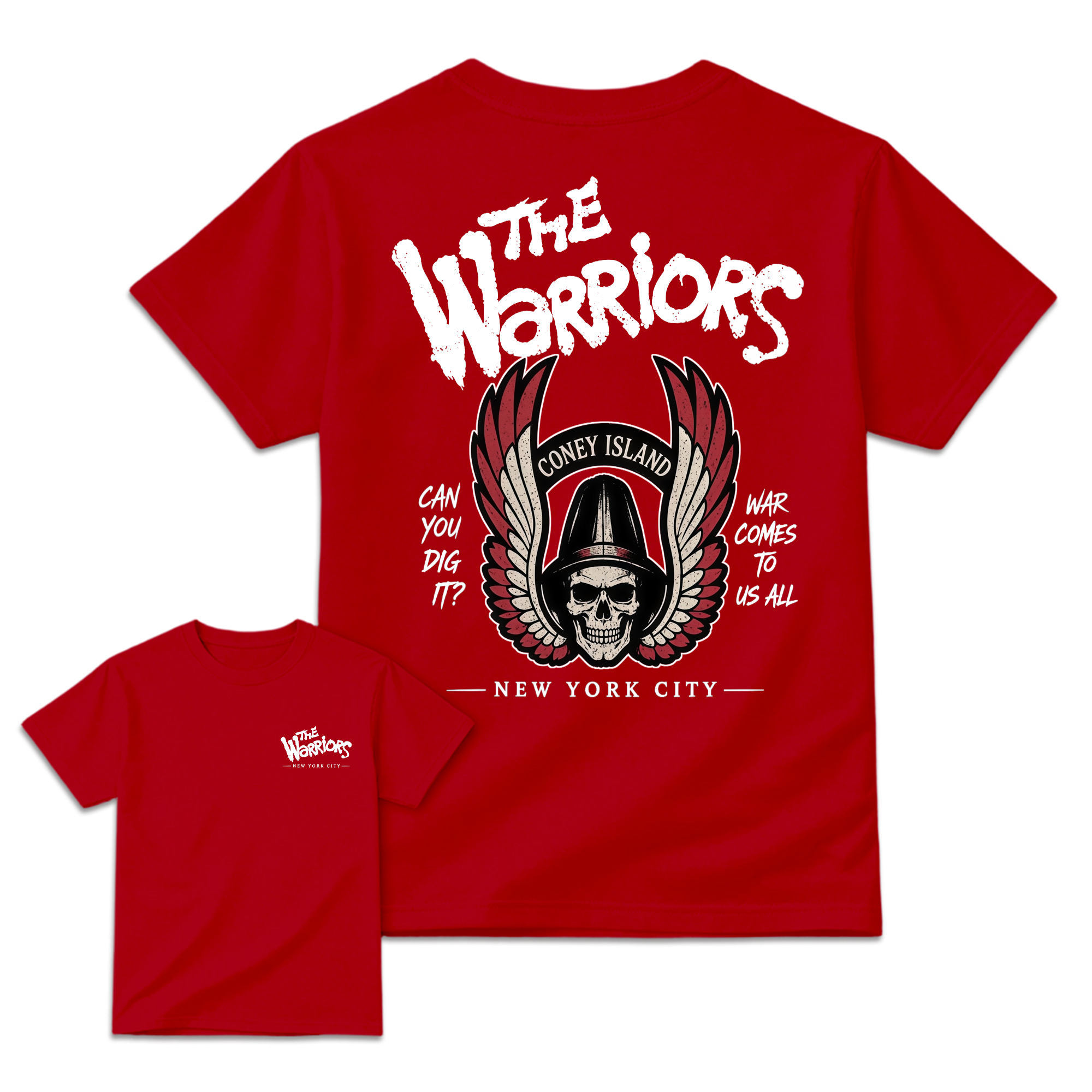 The Warriors Coney Island Skull Wings T-Shirt