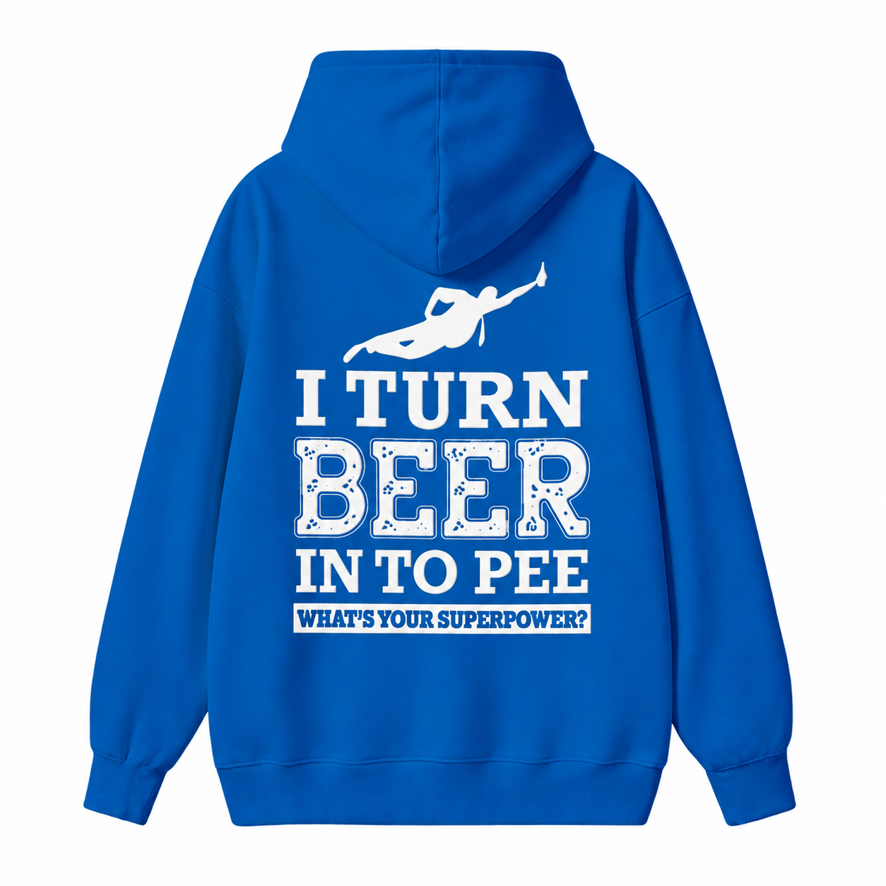 I Turn Beer Into Pee Funny Drinking Humor Graphic Hoodie