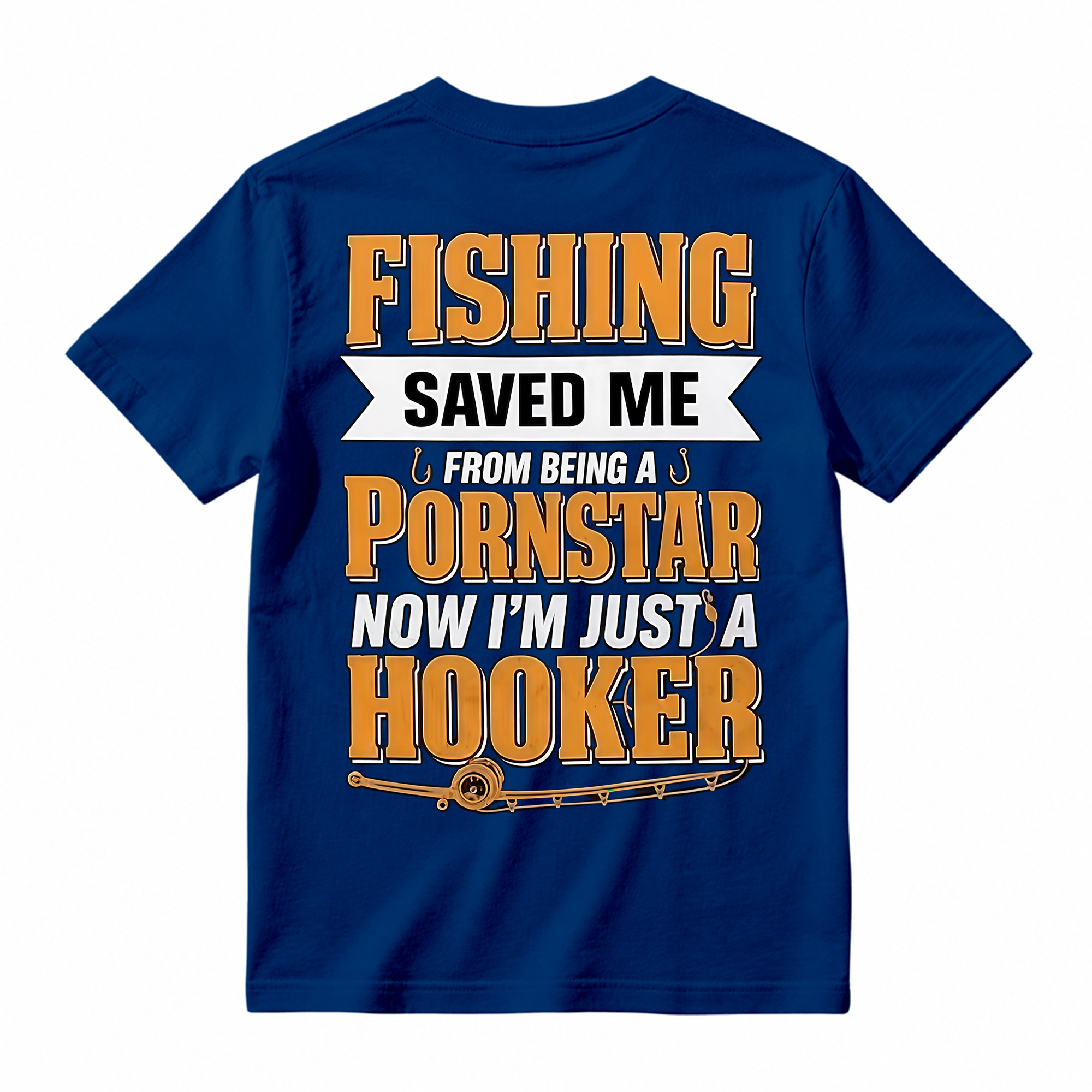 Funny Fishing Saved Me T-Shirt - Humor Graphic Tee for Anglers
