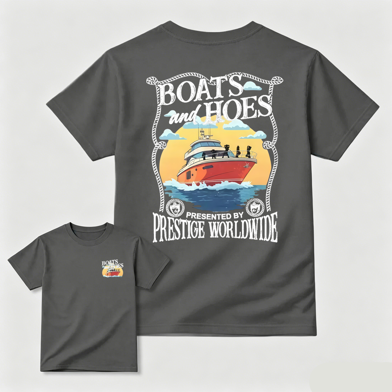 Step Brothers Boats and Hoes Movie Shirt Vintage Retro Summer Classic Gift for Him Humorous Film