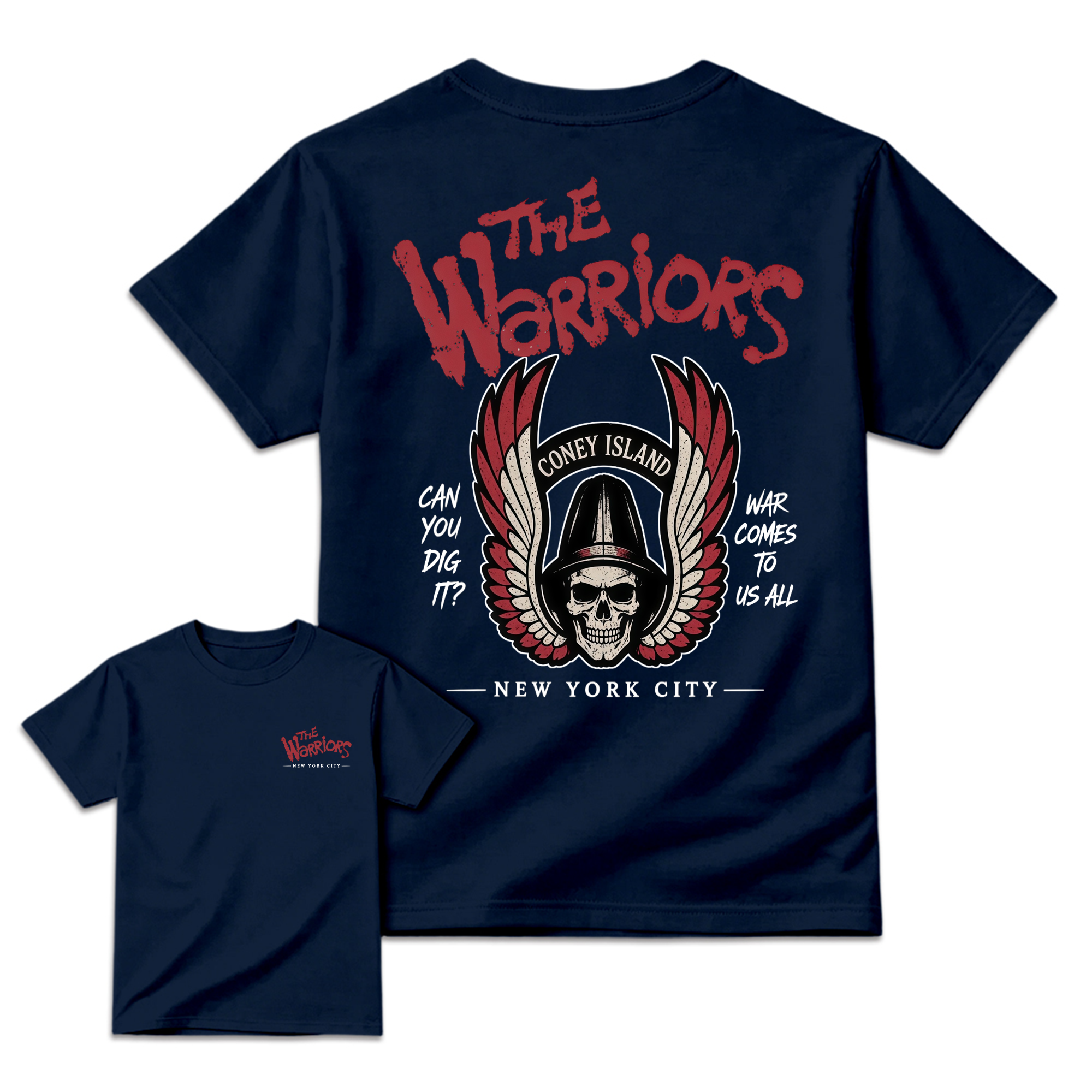 The Warriors Coney Island Skull Wings T-Shirt