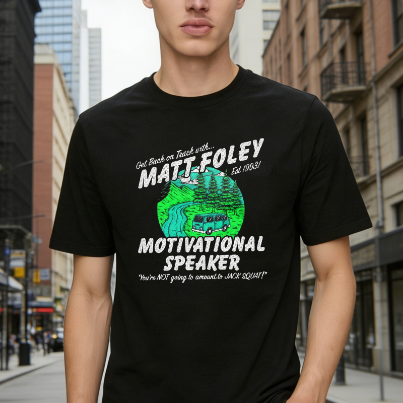 Matt Foley Motivational Speaker Van Forest Scene Unisex Classic T-shirt