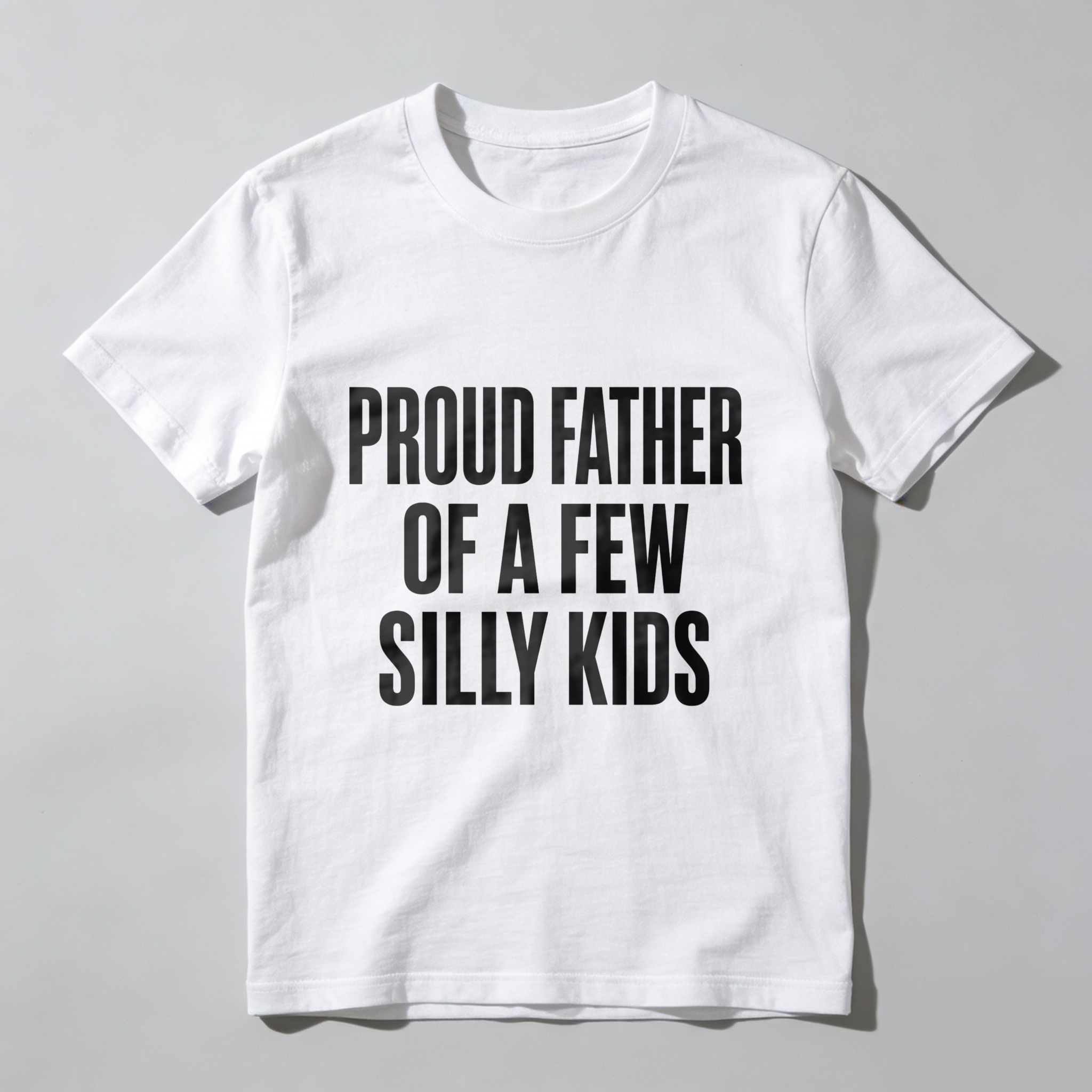 Mens Proud Father Of A Few Dumbass Kids T Shirt Funny Parenting Fathers Day Tee Mens Funny T Shirts Cool Vintage Fashion T-Shirt Gift Classic Menswear