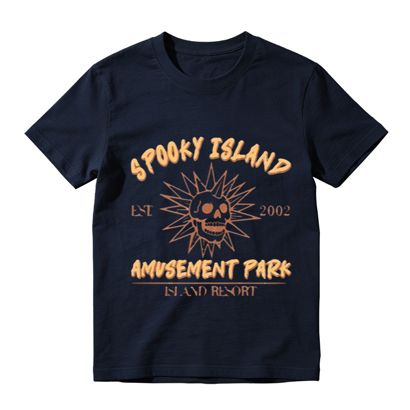 Spooky Island Amusement Park Graphic T-Shirt