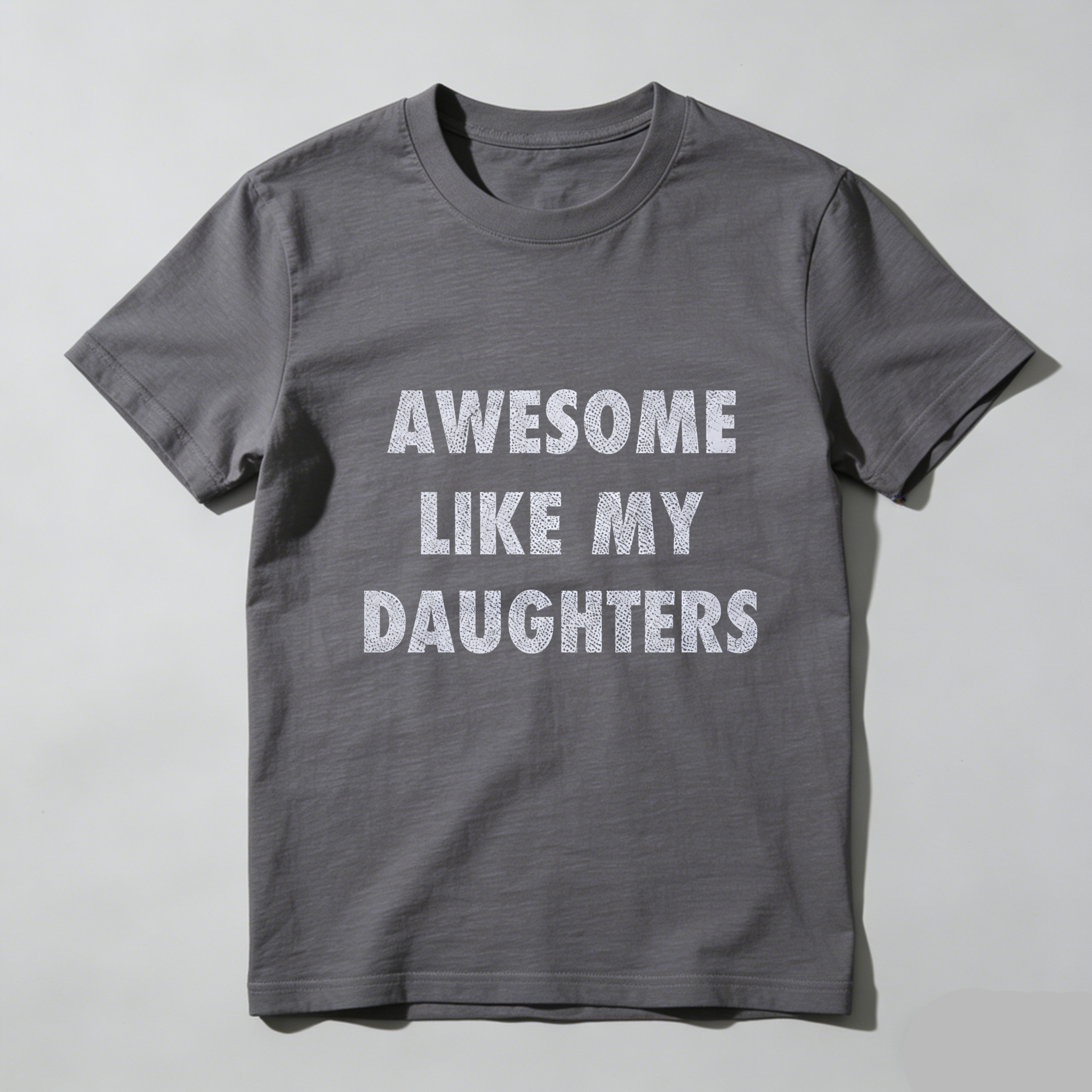 Mens Funny T Shirts Awesome Like My Daugters Sarcastic Fathers Day Graphic Novelty Tee for Men Mens Funny T Shirts Cool Vintage Fashion T-Shirt Gift Classic Menswear