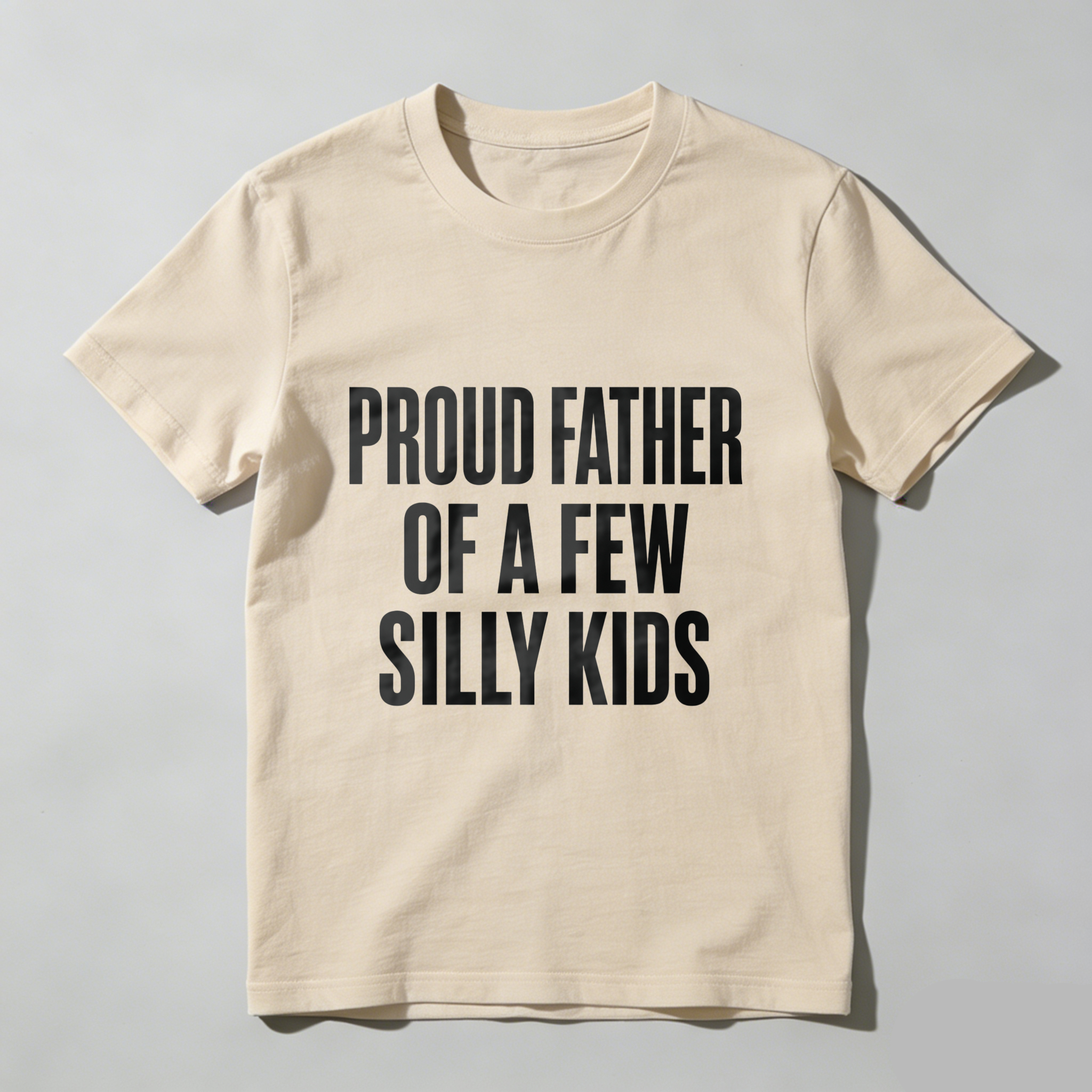 Mens Proud Father Of A Few Dumbass Kids T Shirt Funny Parenting Fathers Day Tee Mens Funny T Shirts Cool Vintage Fashion T-Shirt Gift Classic Menswear
