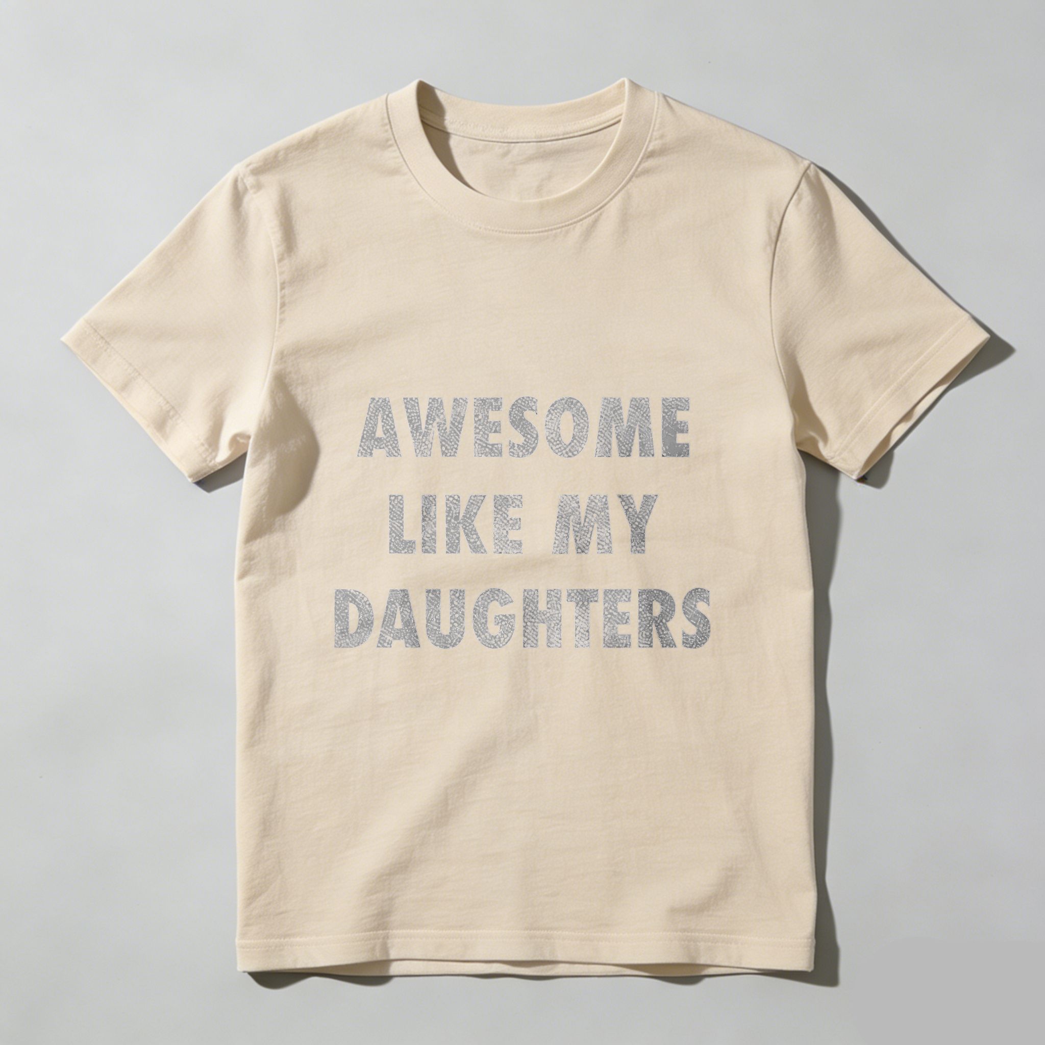 Mens Funny T Shirts Awesome Like My Daugters Sarcastic Fathers Day Graphic Novelty Tee for Men Mens Funny T Shirts Cool Vintage Fashion T-Shirt Gift Classic Menswear