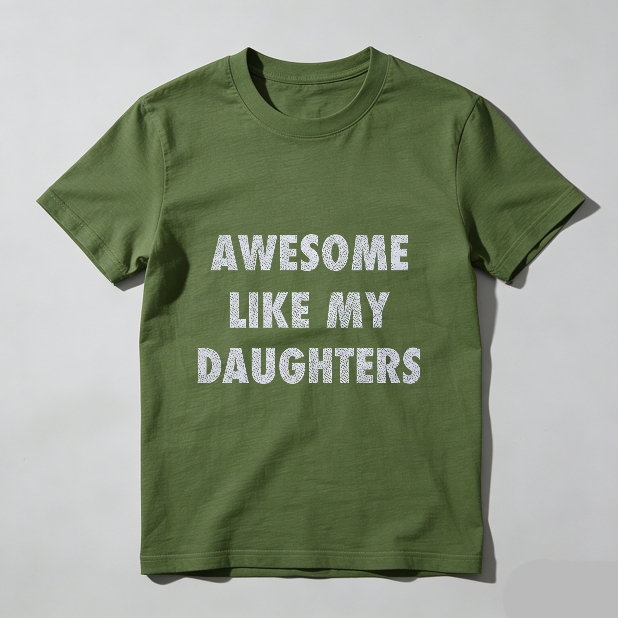Mens Funny T Shirts Awesome Like My Daugters Sarcastic Fathers Day Graphic Novelty Tee for Men Mens Funny T Shirts Cool Vintage Fashion T-Shirt Gift Classic Menswear