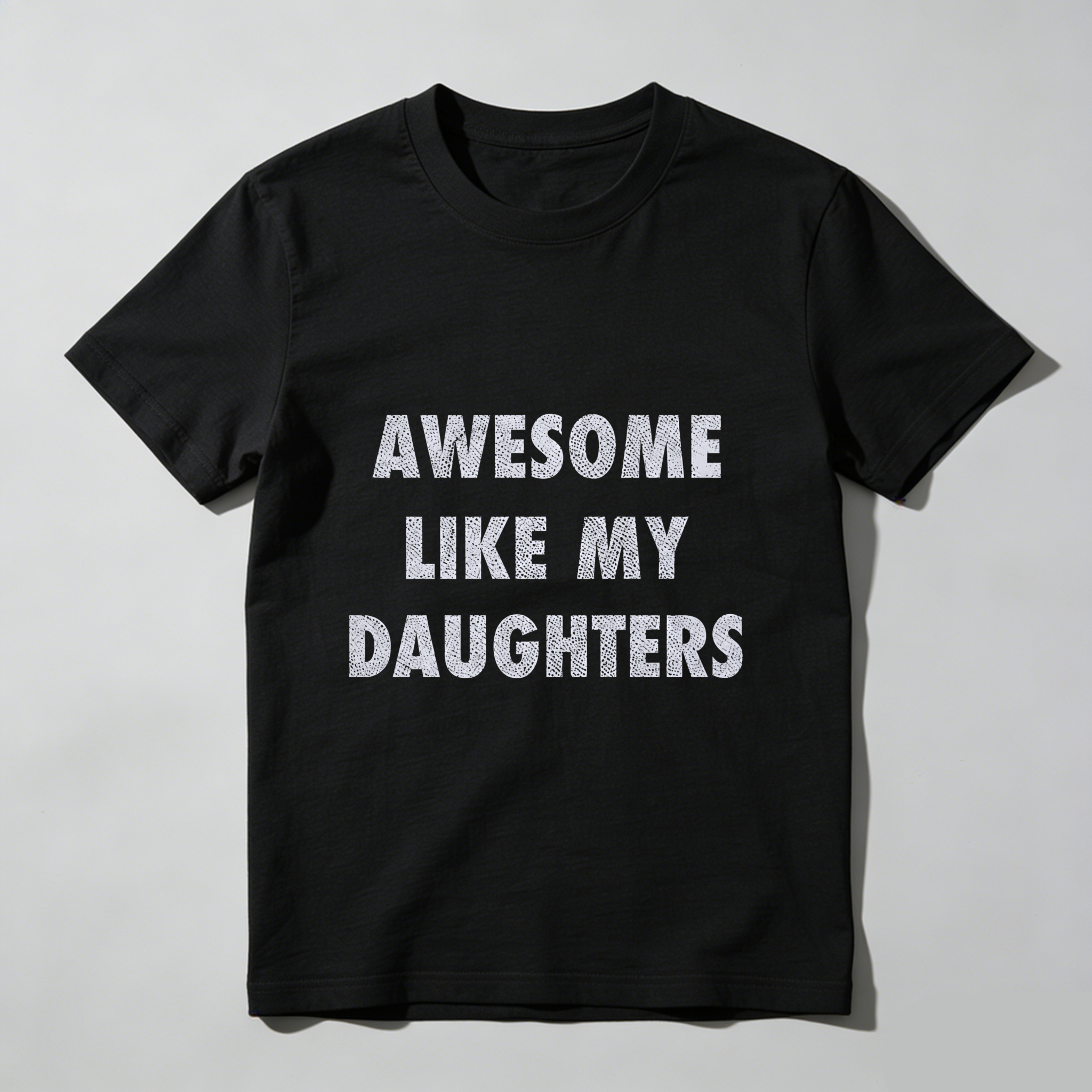 Mens Funny T Shirts Awesome Like My Daugters Sarcastic Fathers Day Graphic Novelty Tee for Men Mens Funny T Shirts Cool Vintage Fashion T-Shirt Gift Classic Menswear