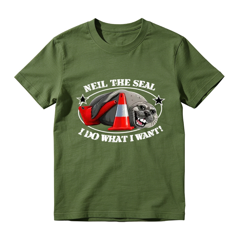 Neil The Seal "I Do What I Want" Graphic T-Shirt