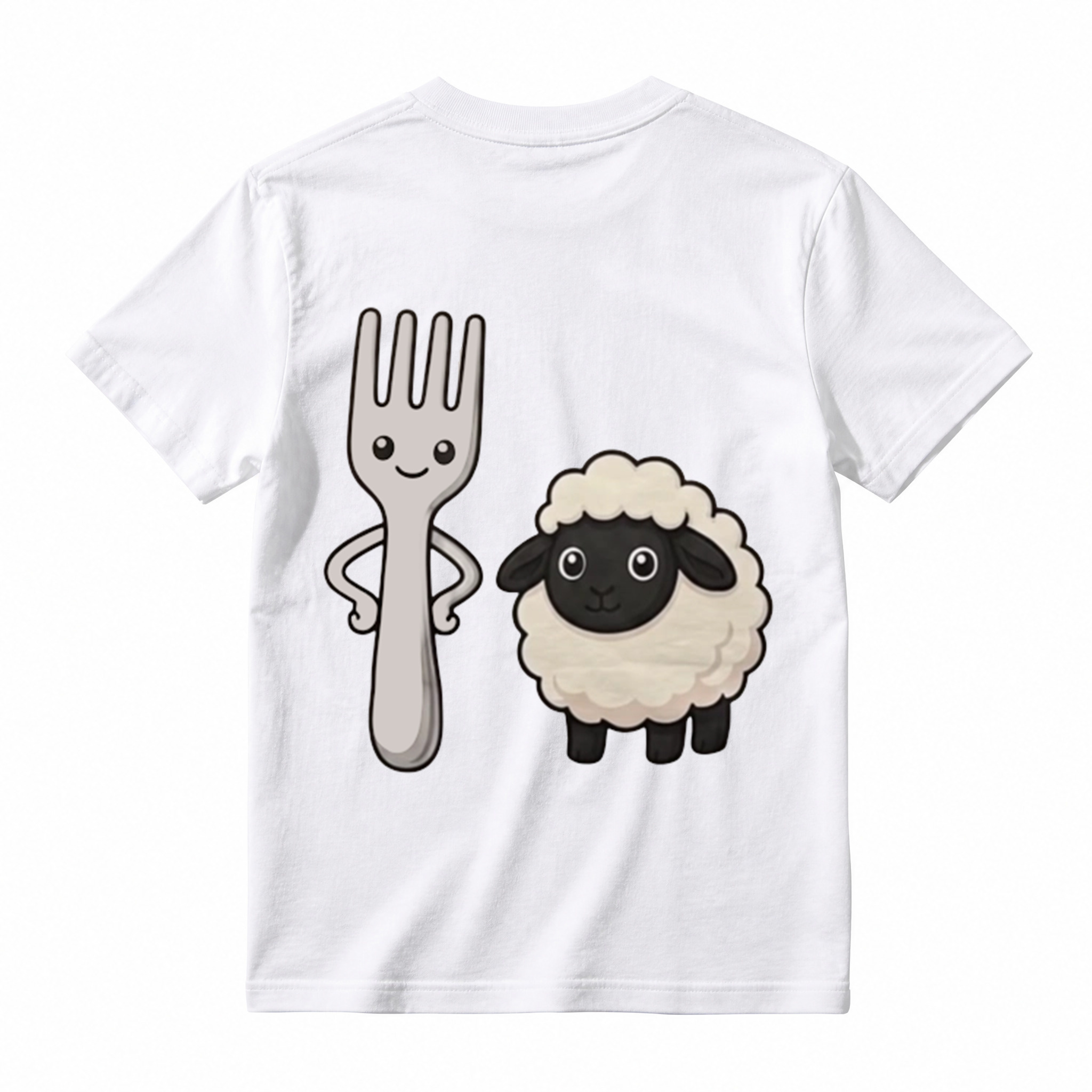 "Fork Ewe" Funny Pun Graphic T-Shirt | Sarcastic Cute Cartoon Meme T-Shirt