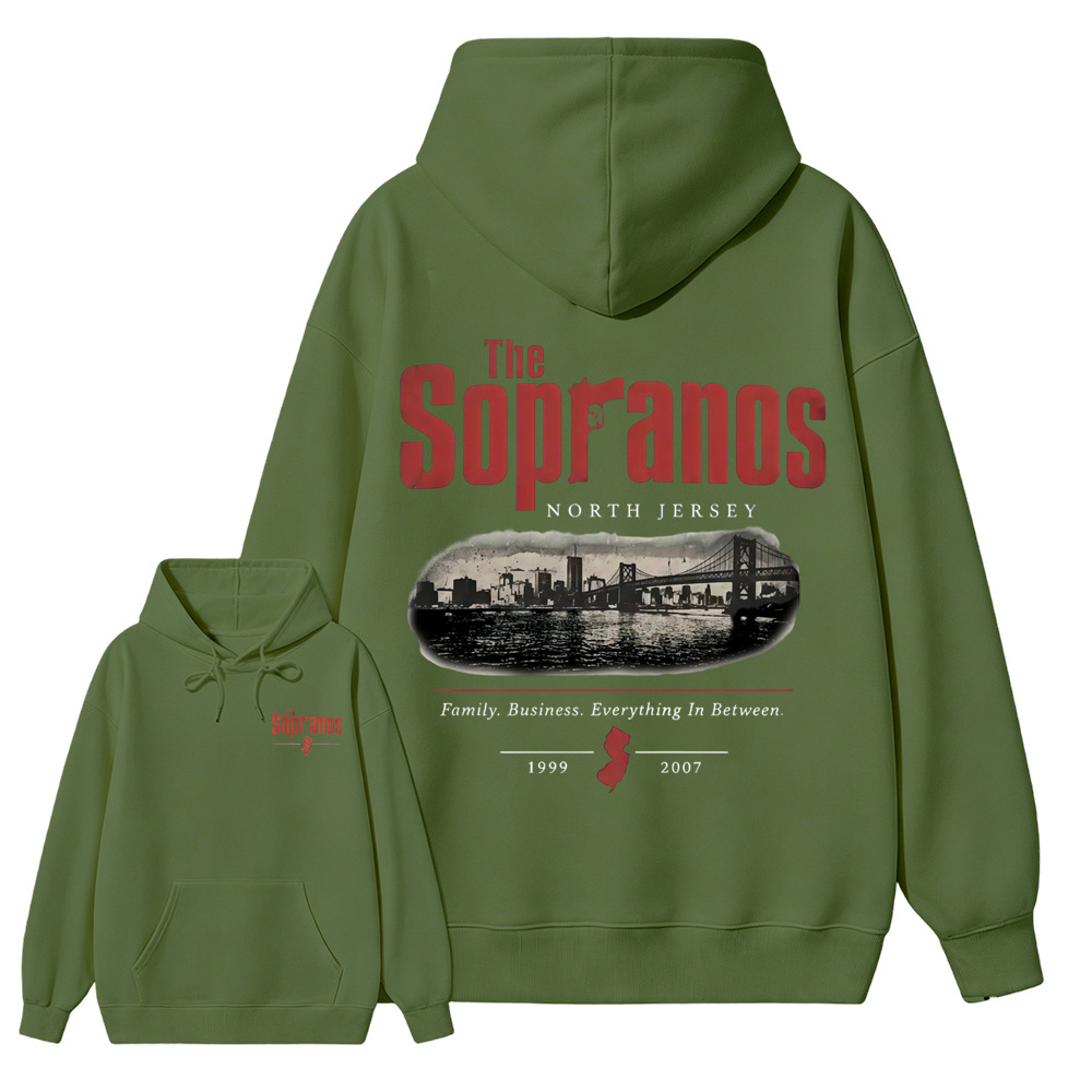 The Sopranos New Jersey Skyline Aesthetic Hoodie 
