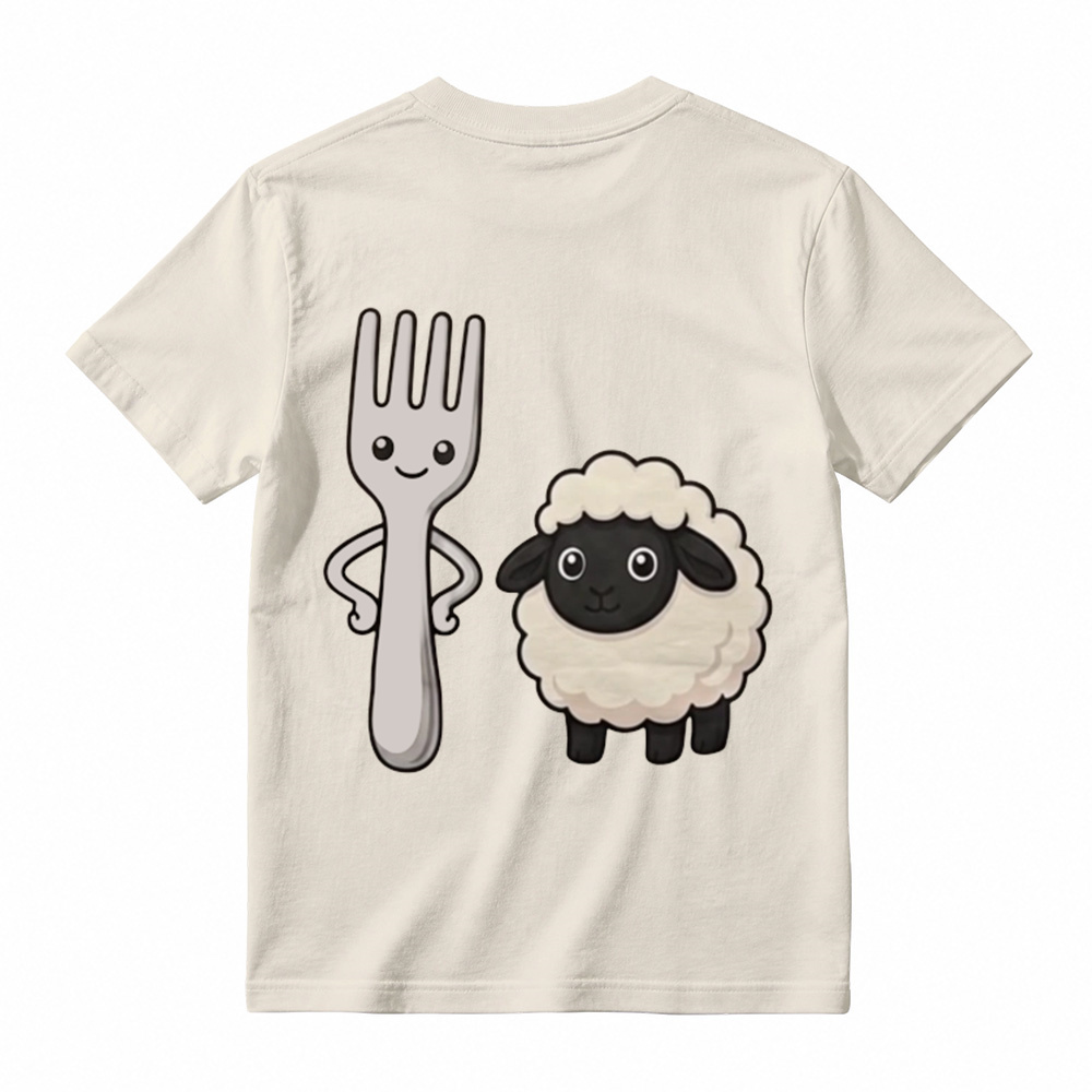 "Fork Ewe" Funny Pun Graphic T-Shirt | Sarcastic Cute Cartoon Meme T-Shirt