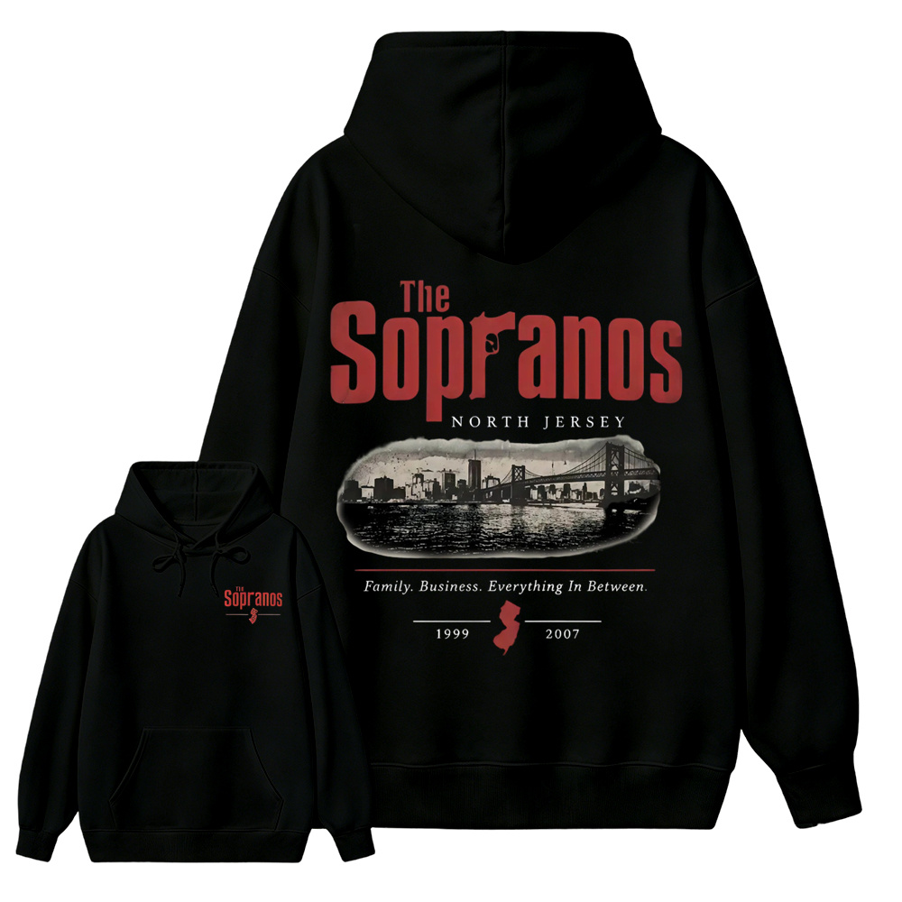 The Sopranos New Jersey Skyline Aesthetic Hoodie 