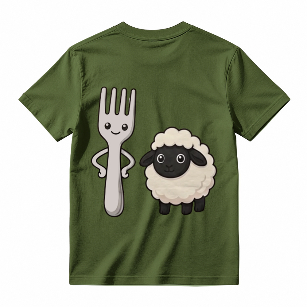 "Fork Ewe" Funny Pun Graphic T-Shirt | Sarcastic Cute Cartoon Meme T-Shirt