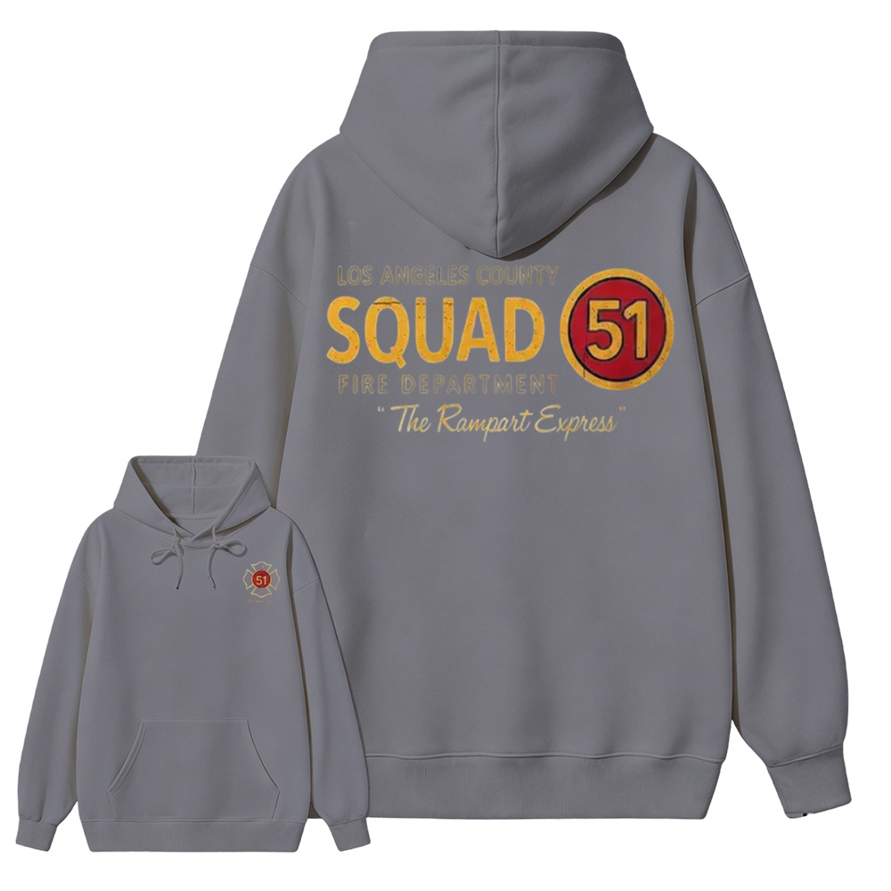 Los Angeles County Squad 51 Fire Department Hoodie