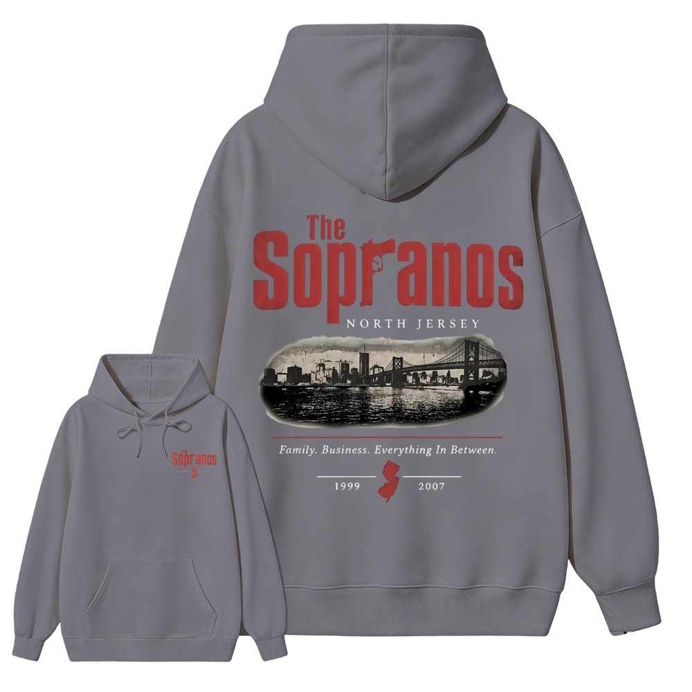 The Sopranos New Jersey Skyline Aesthetic Hoodie 