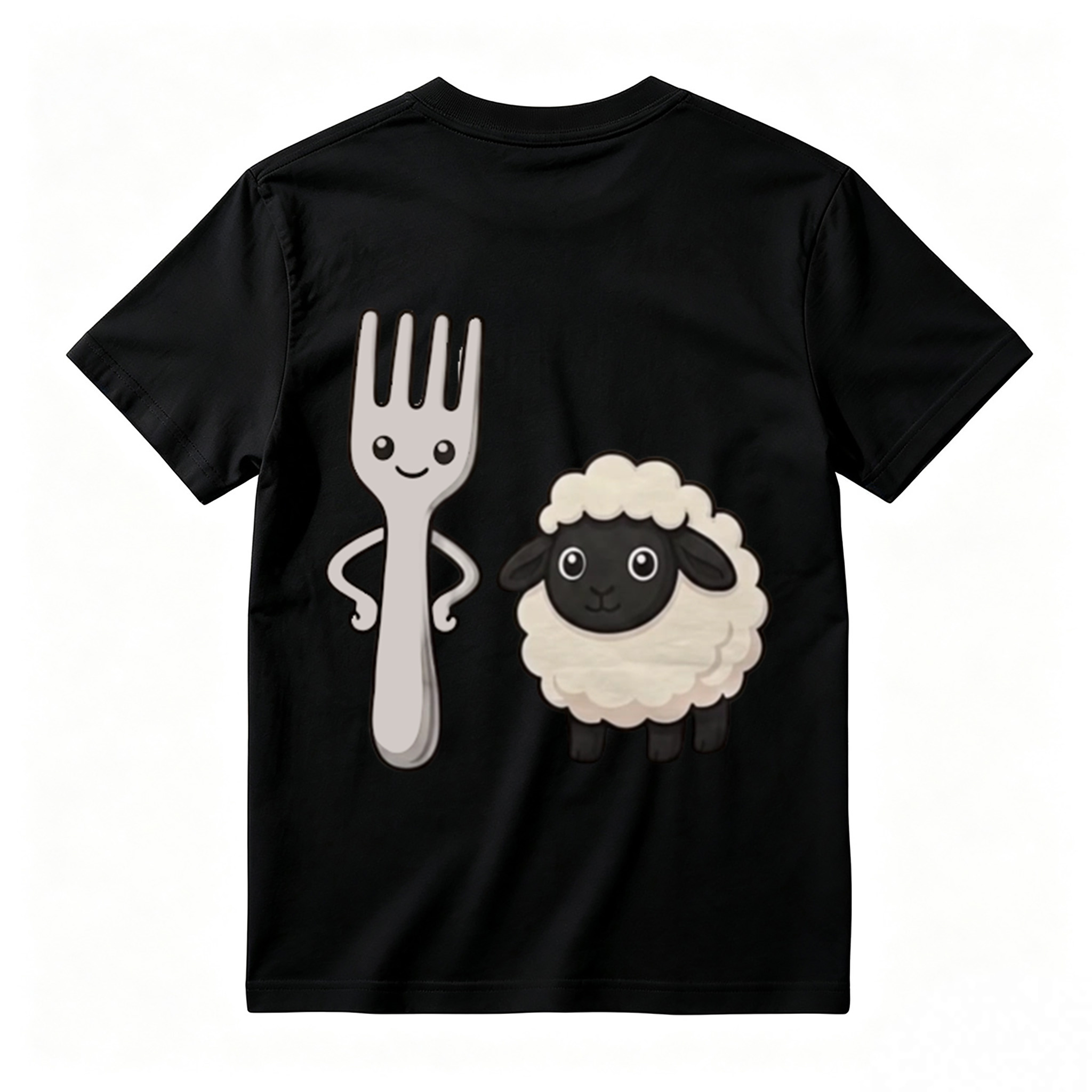 "Fork Ewe" Funny Pun Graphic T-Shirt | Sarcastic Cute Cartoon Meme T-Shirt