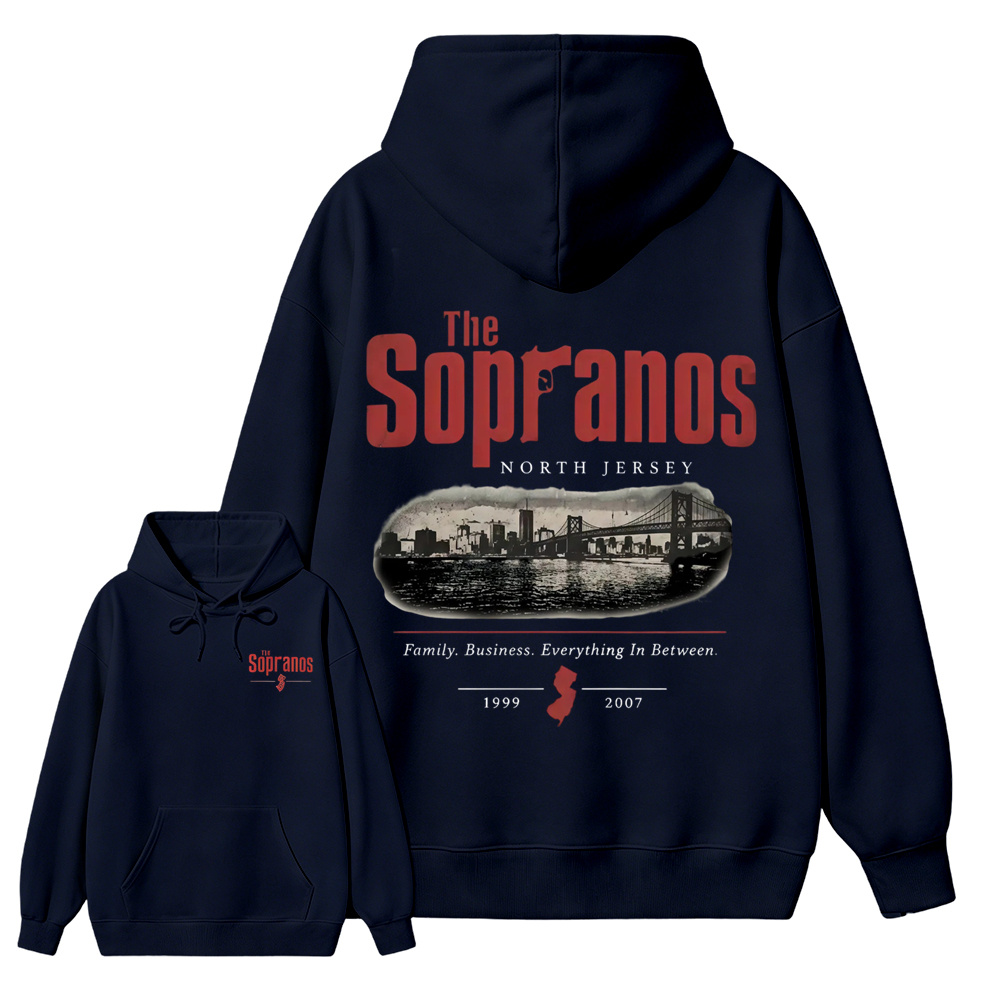 The Sopranos New Jersey Skyline Aesthetic Hoodie 