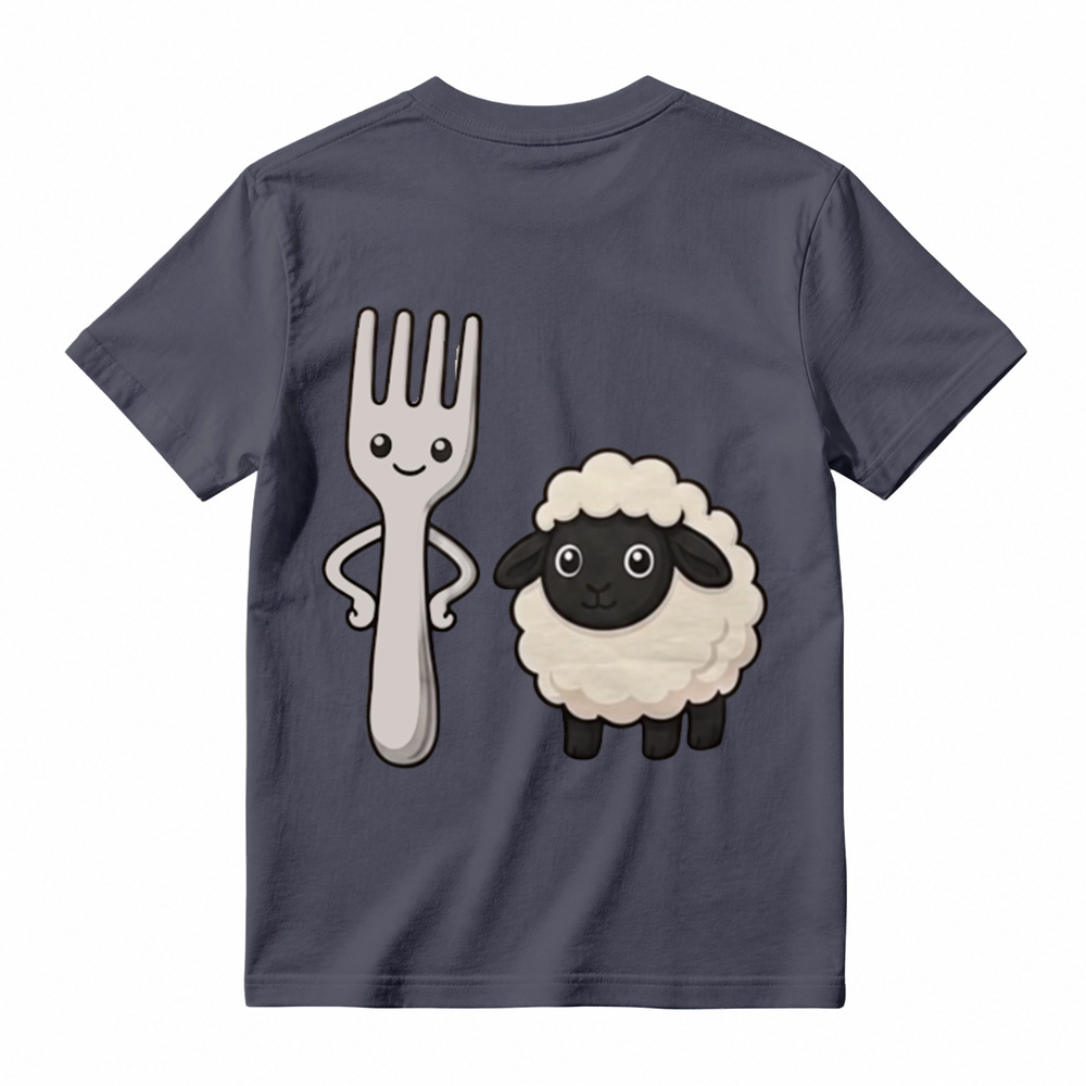 "Fork Ewe" Funny Pun Graphic T-Shirt | Sarcastic Cute Cartoon Meme T-Shirt