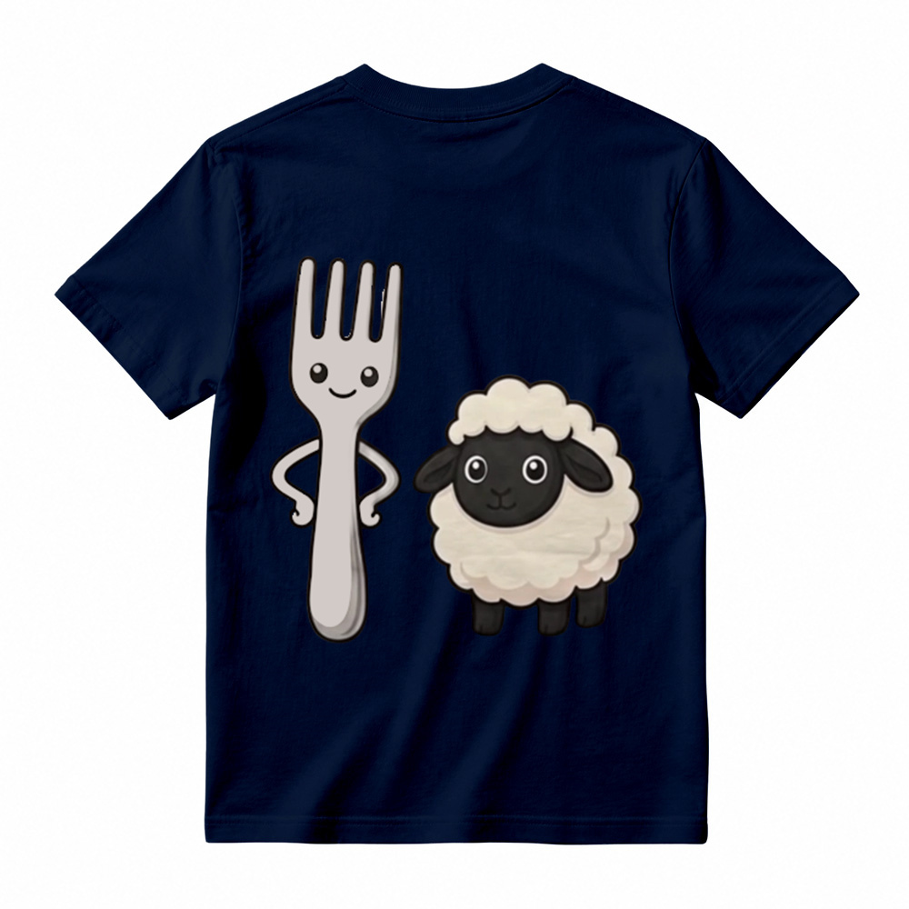 "Fork Ewe" Funny Pun Graphic T-Shirt | Sarcastic Cute Cartoon Meme T-Shirt