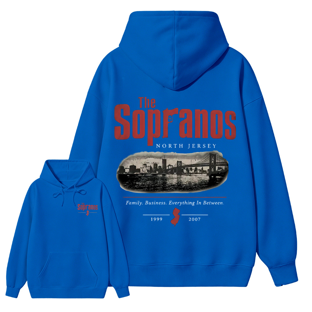 The Sopranos New Jersey Skyline Aesthetic Hoodie 