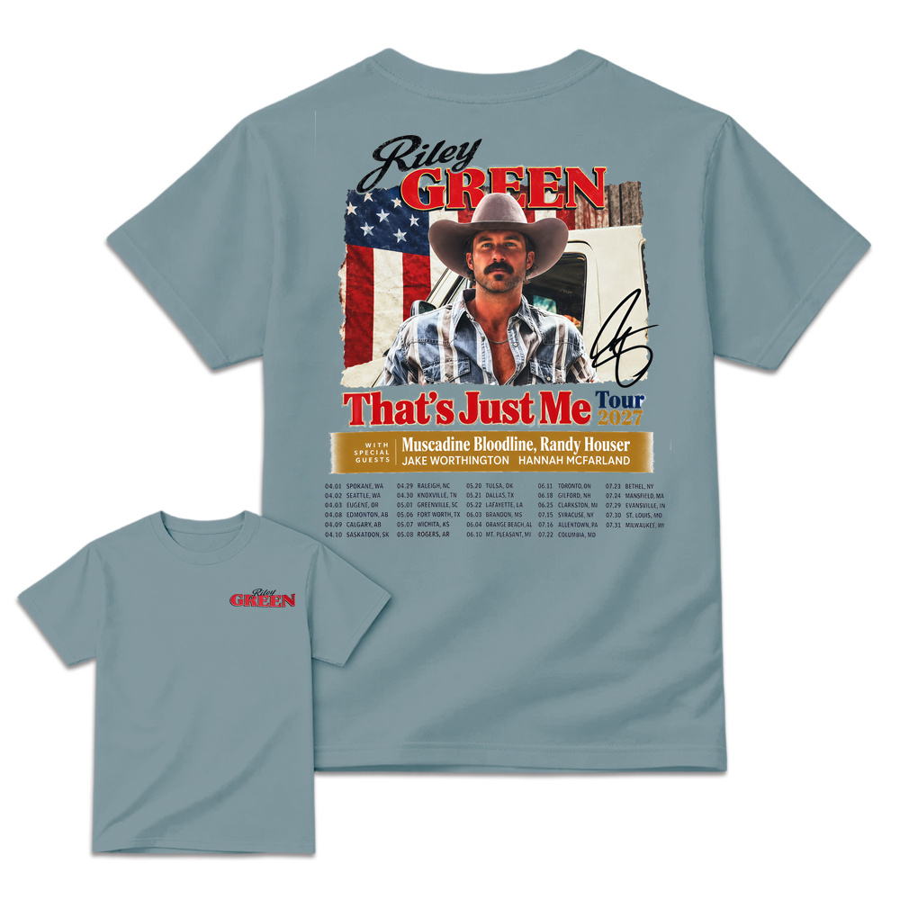 Riley Green That's Just Me Tour 2027 Country Music T-Shirt