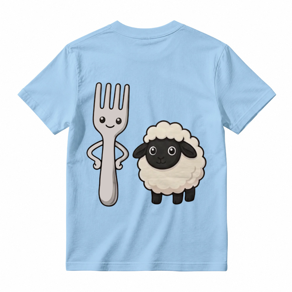 "Fork Ewe" Funny Pun Graphic T-Shirt | Sarcastic Cute Cartoon Meme T-Shirt