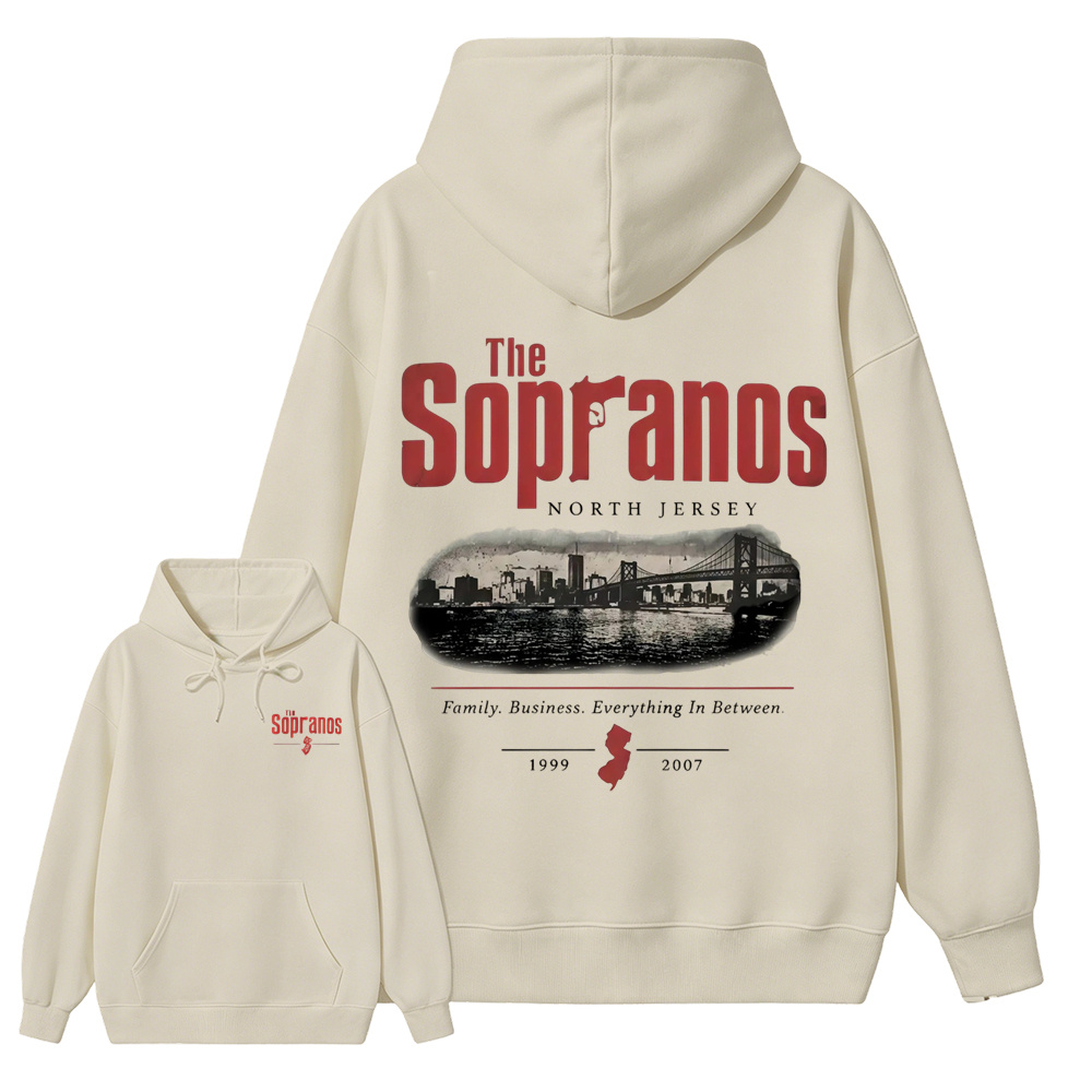 The Sopranos New Jersey Skyline Aesthetic Hoodie 
