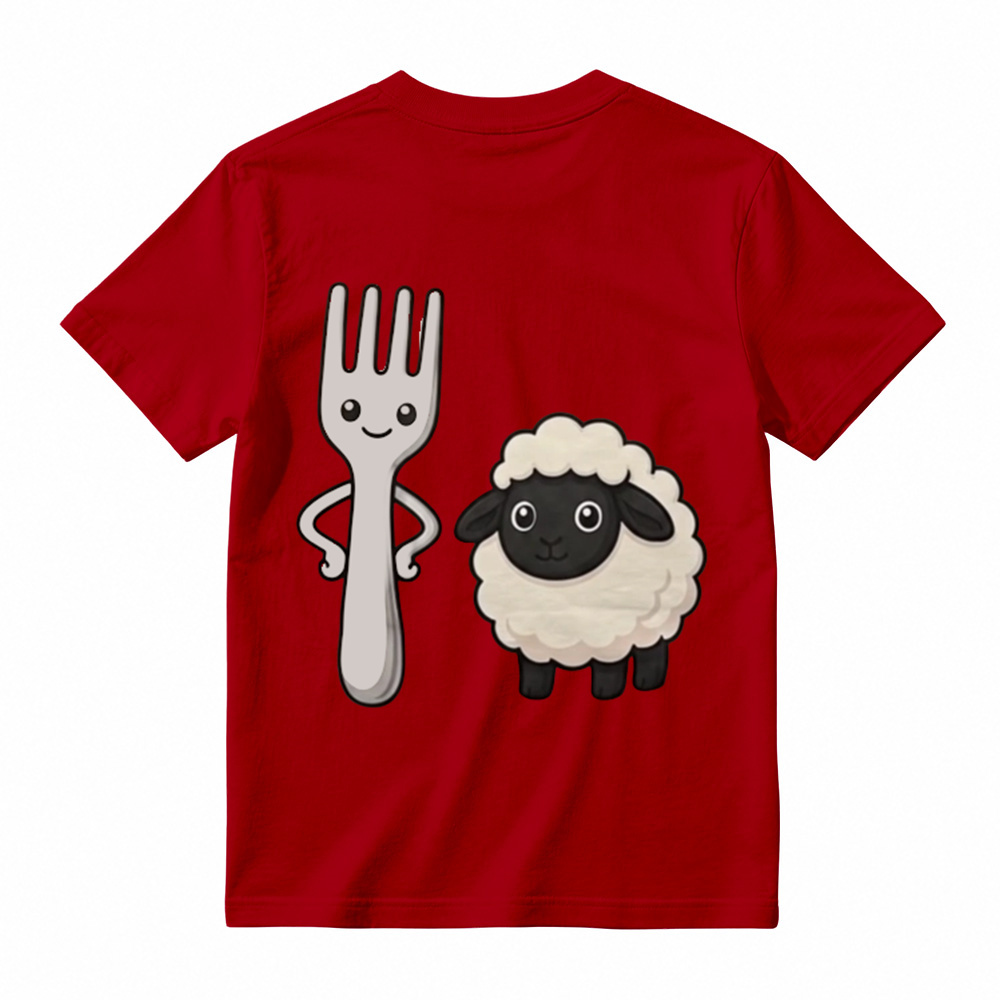 "Fork Ewe" Funny Pun Graphic T-Shirt | Sarcastic Cute Cartoon Meme T-Shirt