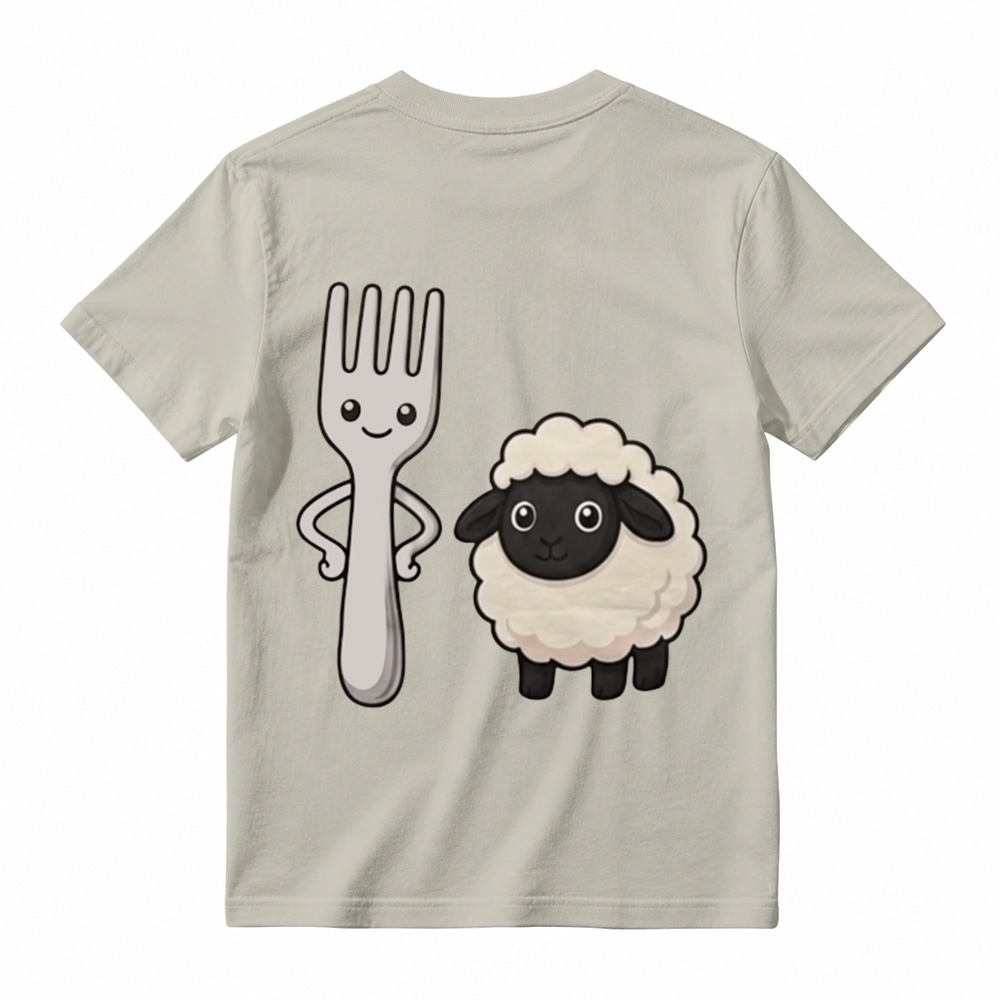 "Fork Ewe" Funny Pun Graphic T-Shirt | Sarcastic Cute Cartoon Meme T-Shirt