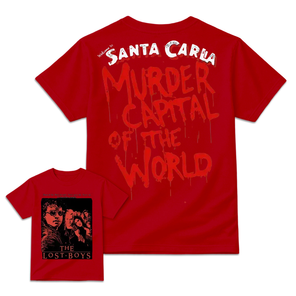 The Lost Boys Santa Carla Murder Capital 1987 Horror Movie Graphic T-Shirt