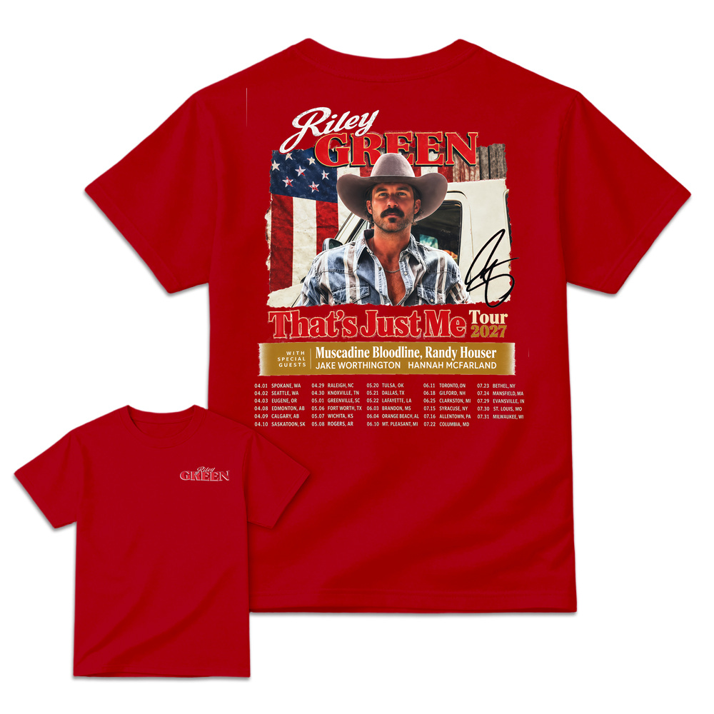 Riley Green That's Just Me Tour 2027 Country Music T-Shirt