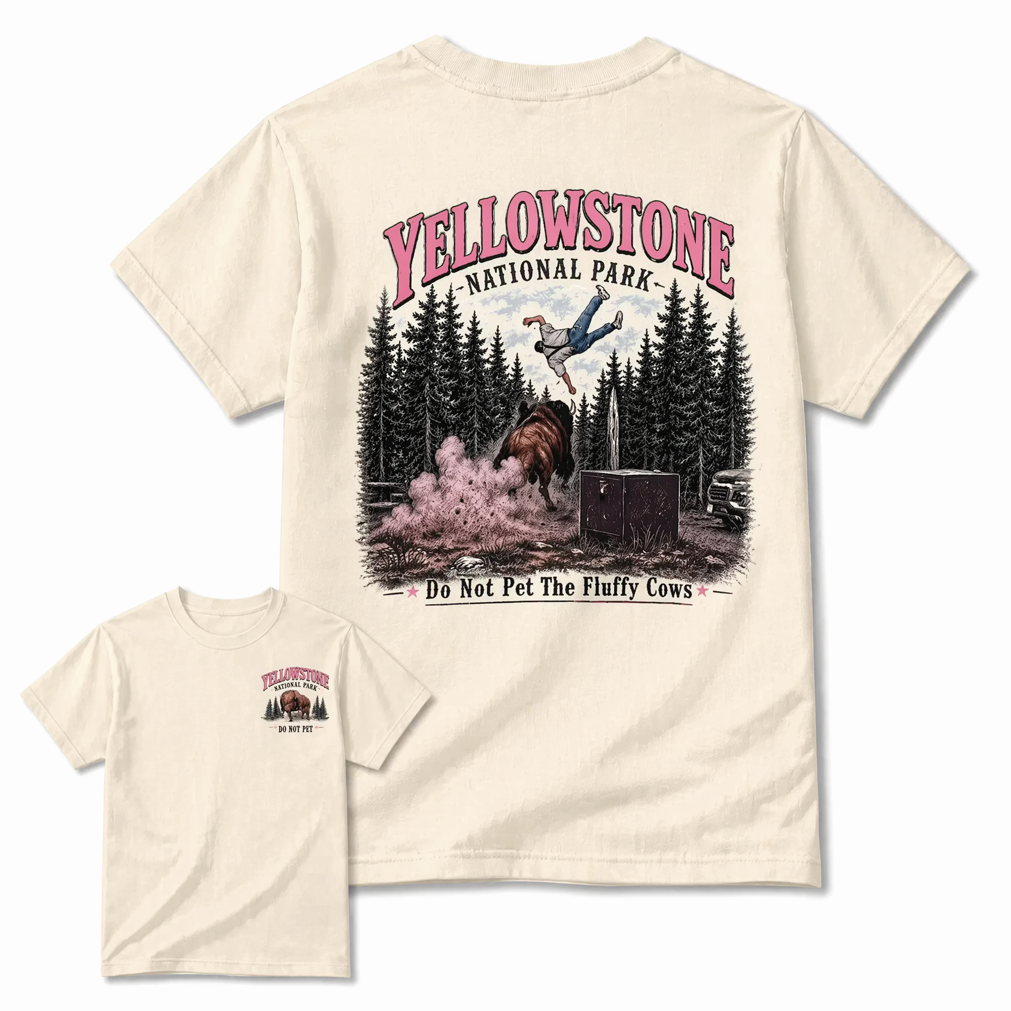 Yellowstone National Park Vintage T-Shirt | Funny Wildlife Graphic Tee