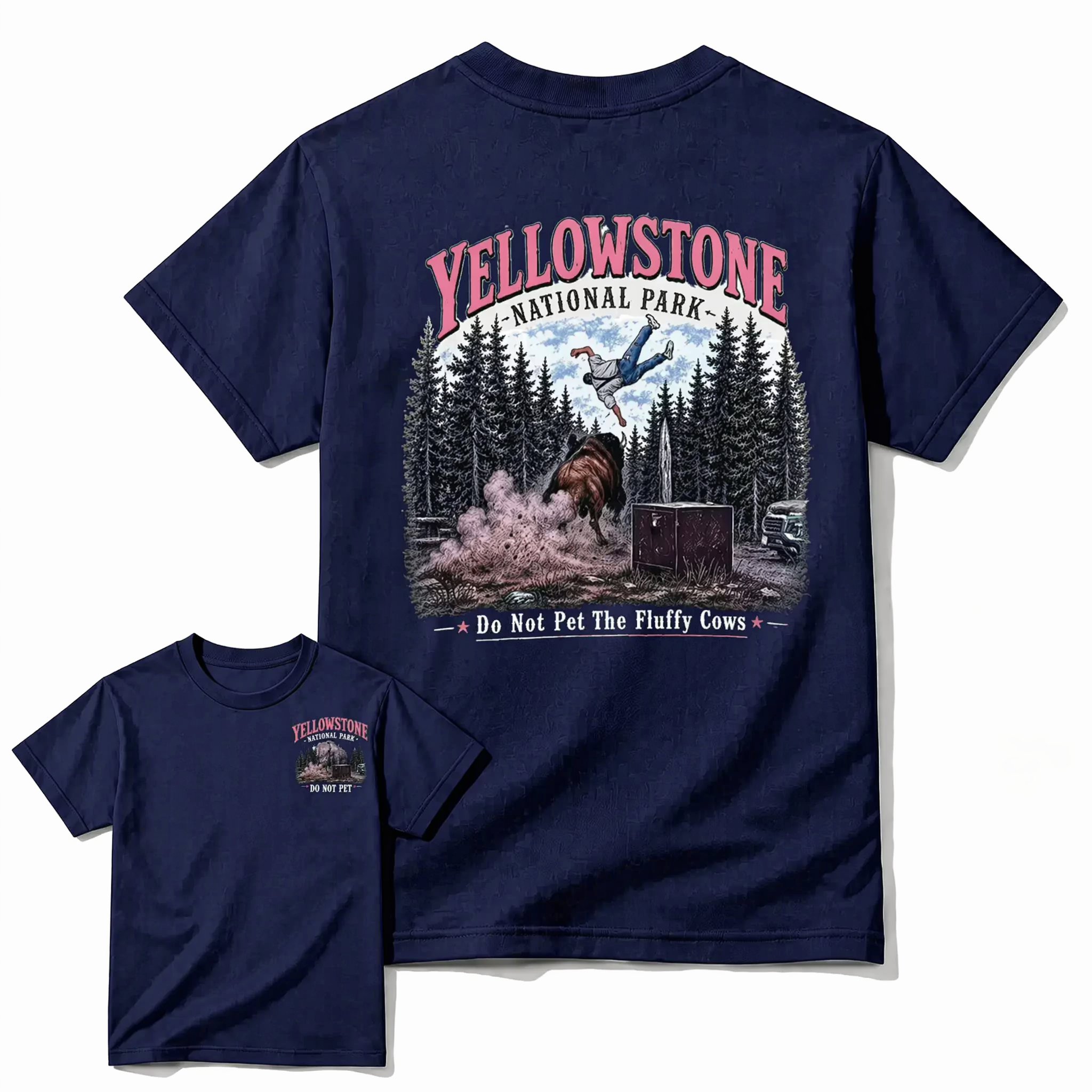 Yellowstone National Park Vintage T-Shirt | Funny Wildlife Graphic Tee