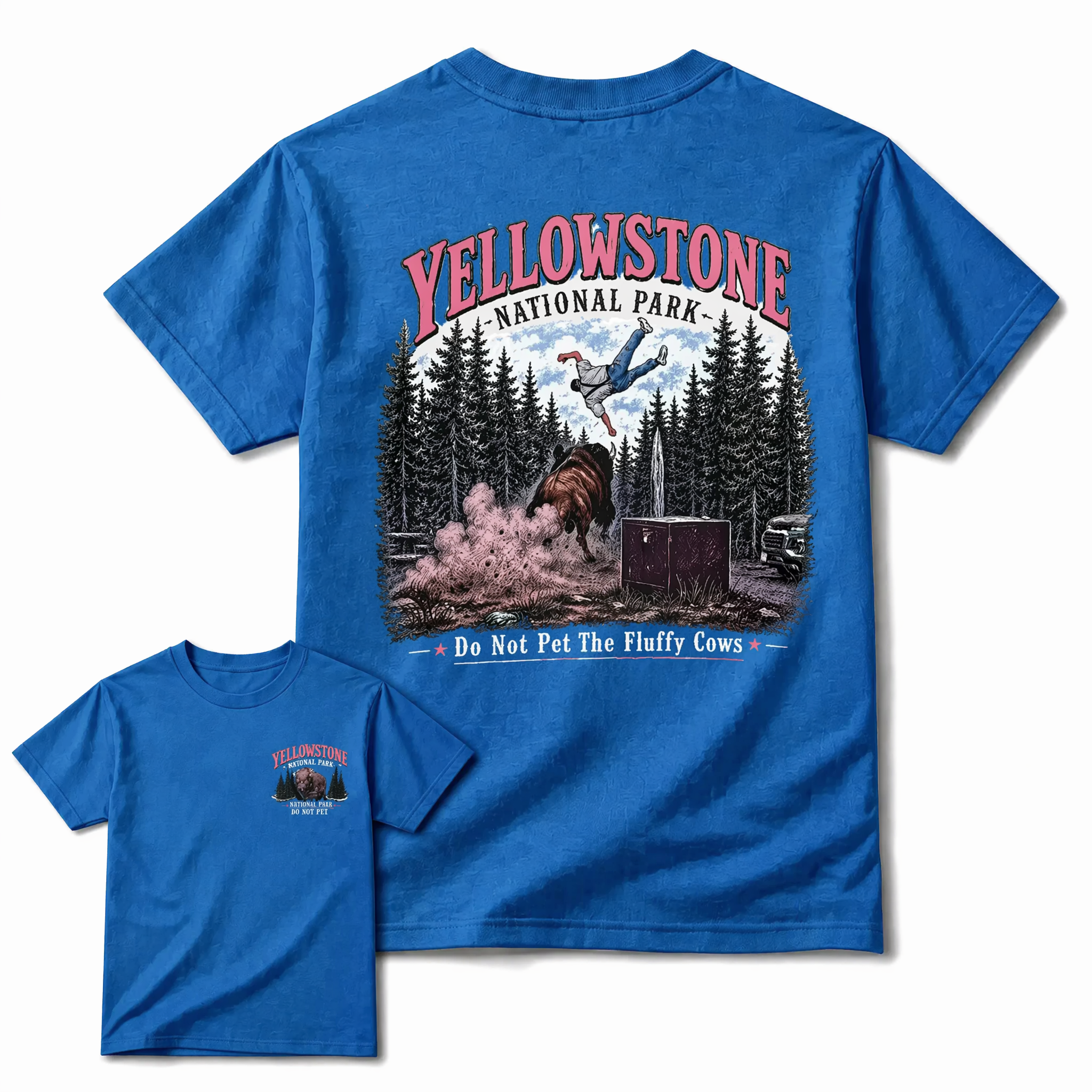 Yellowstone National Park Vintage T-Shirt | Funny Wildlife Graphic Tee