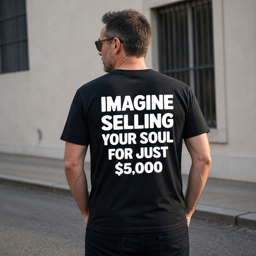 IMAGINE SELLING YOUR SOUL FOR JUST $5,000 Graphic T-Shirt