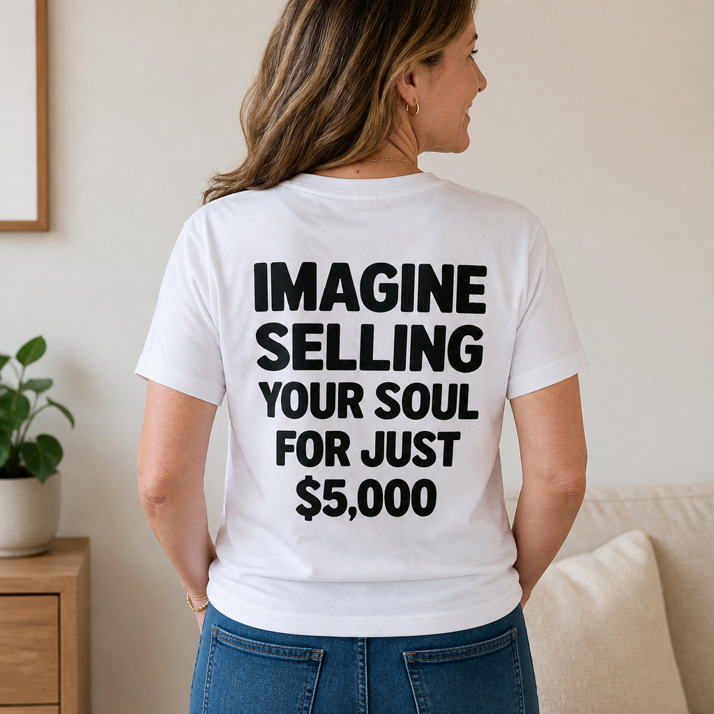 IMAGINE SELLING YOUR SOUL FOR JUST $5,000 Graphic T-Shirt
