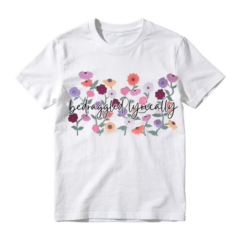  Taylor Swift Inspired "Bedraggled Lyrically" Wildflower Graphic T-Shirt