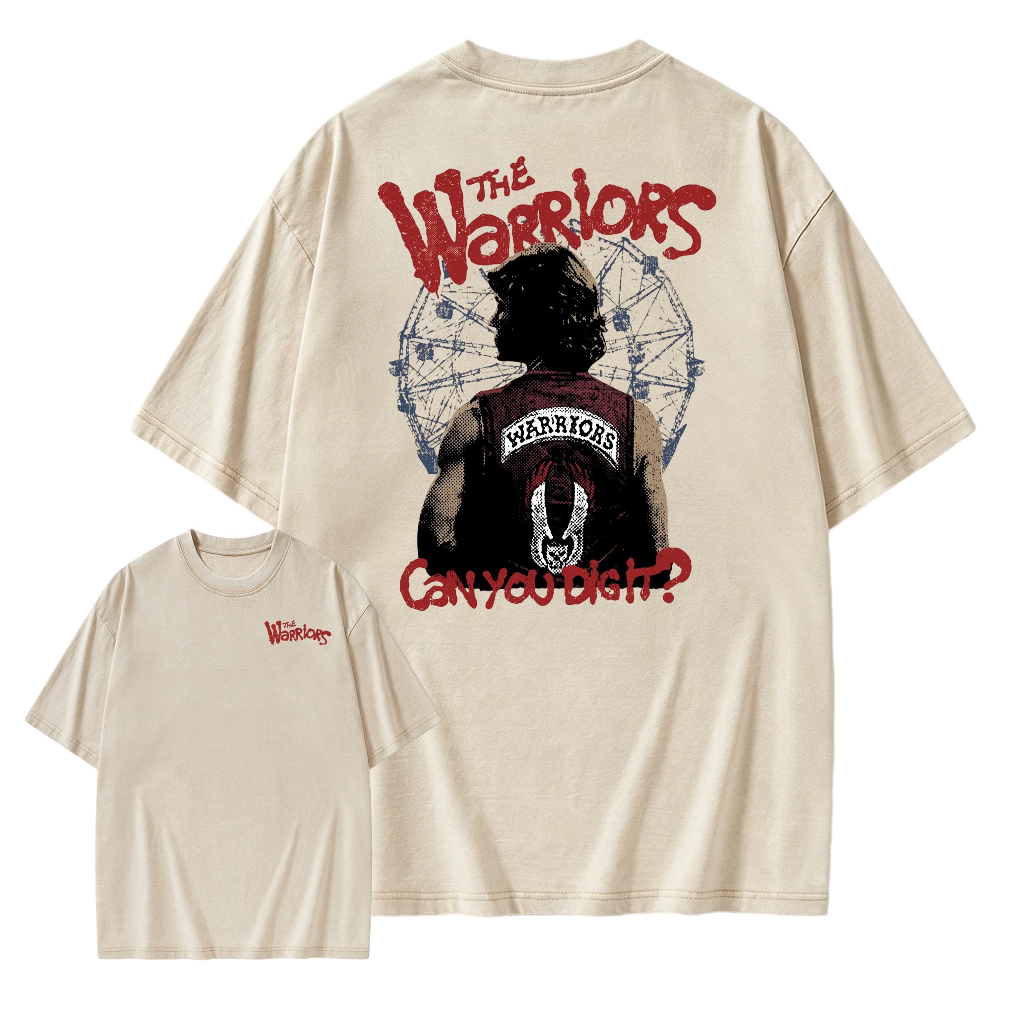 "Can You Dig It?" Vintage Film Double-Sided Washed T-shirt