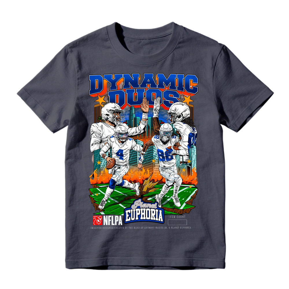 Dallas Football "Dynamic Duos" Vintage Graphic T-Shirt