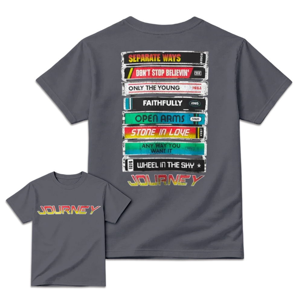  Journey Band Cassette Tape Graphic T-Shirt 