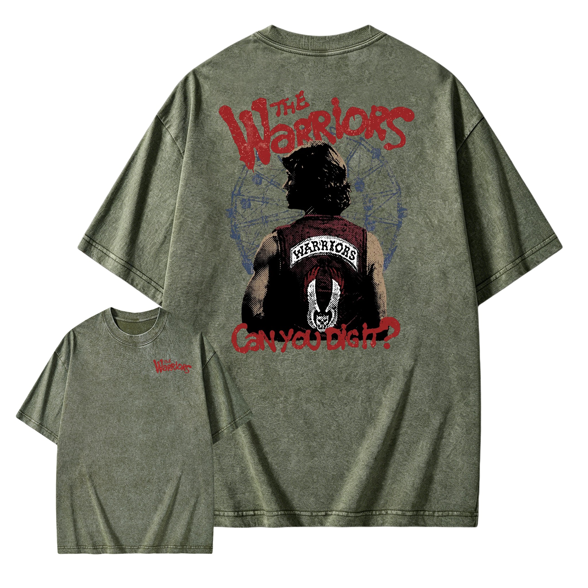 "Can You Dig It?" Vintage Film Double-Sided Washed T-shirt