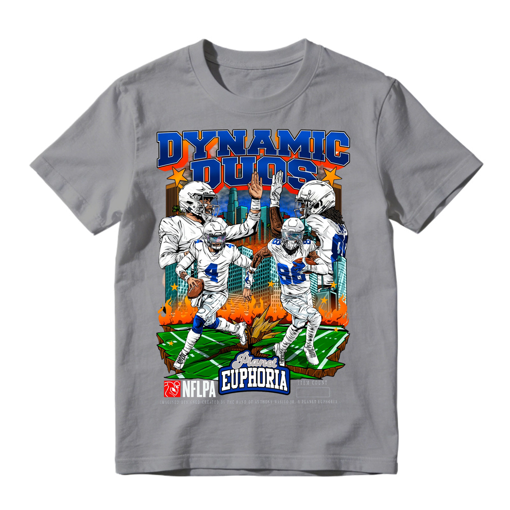 Dallas Football "Dynamic Duos" Vintage Graphic T-Shirt
