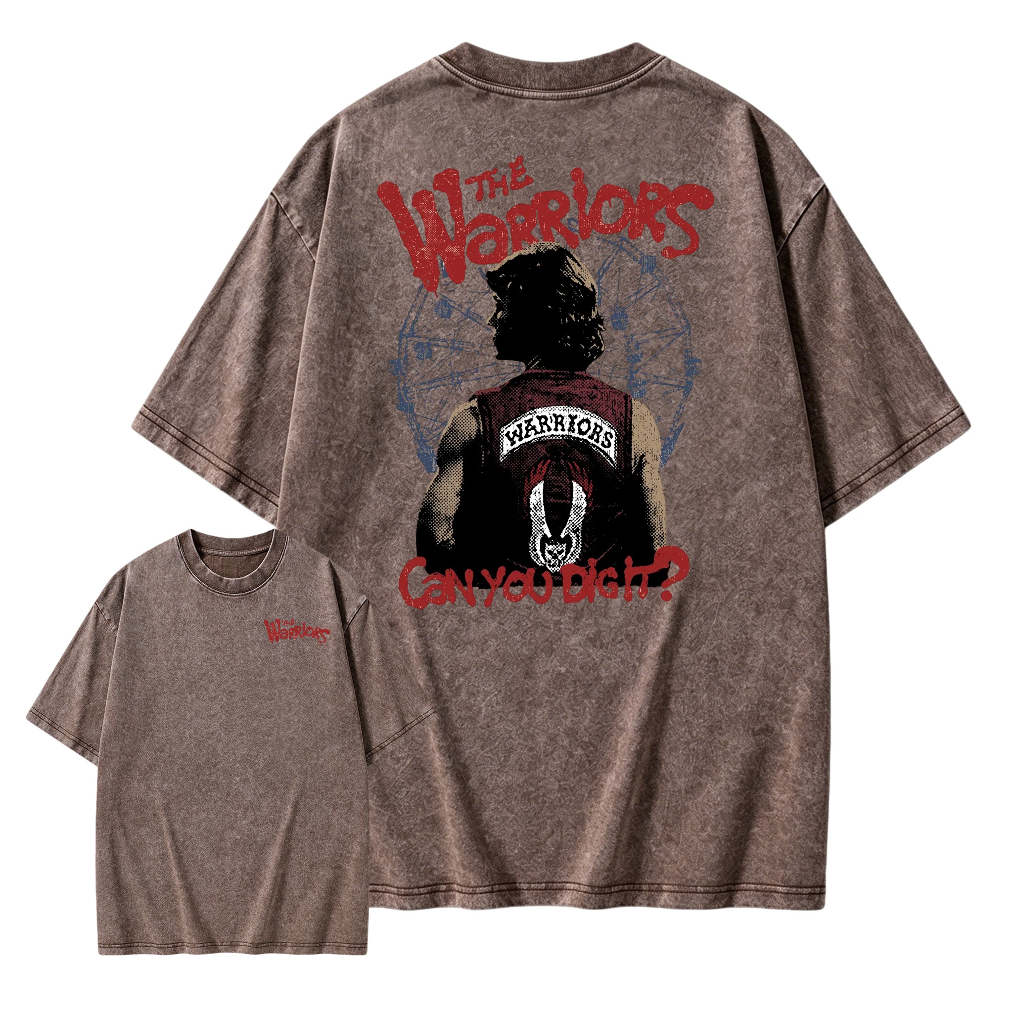 "Can You Dig It?" Vintage Film Double-Sided Washed T-shirt