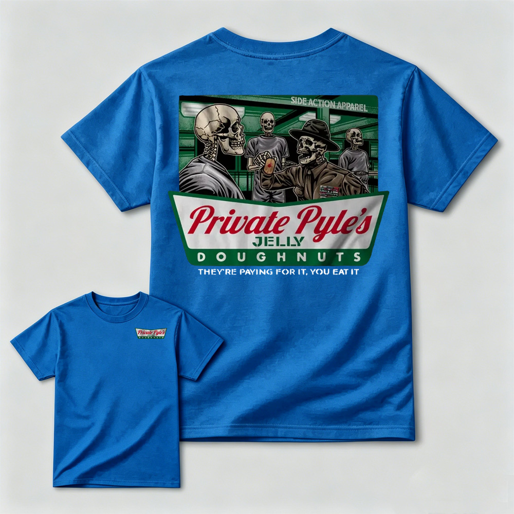 "They're Paying For It, You Eat It" Skeleton Military Graphic T-Shirt